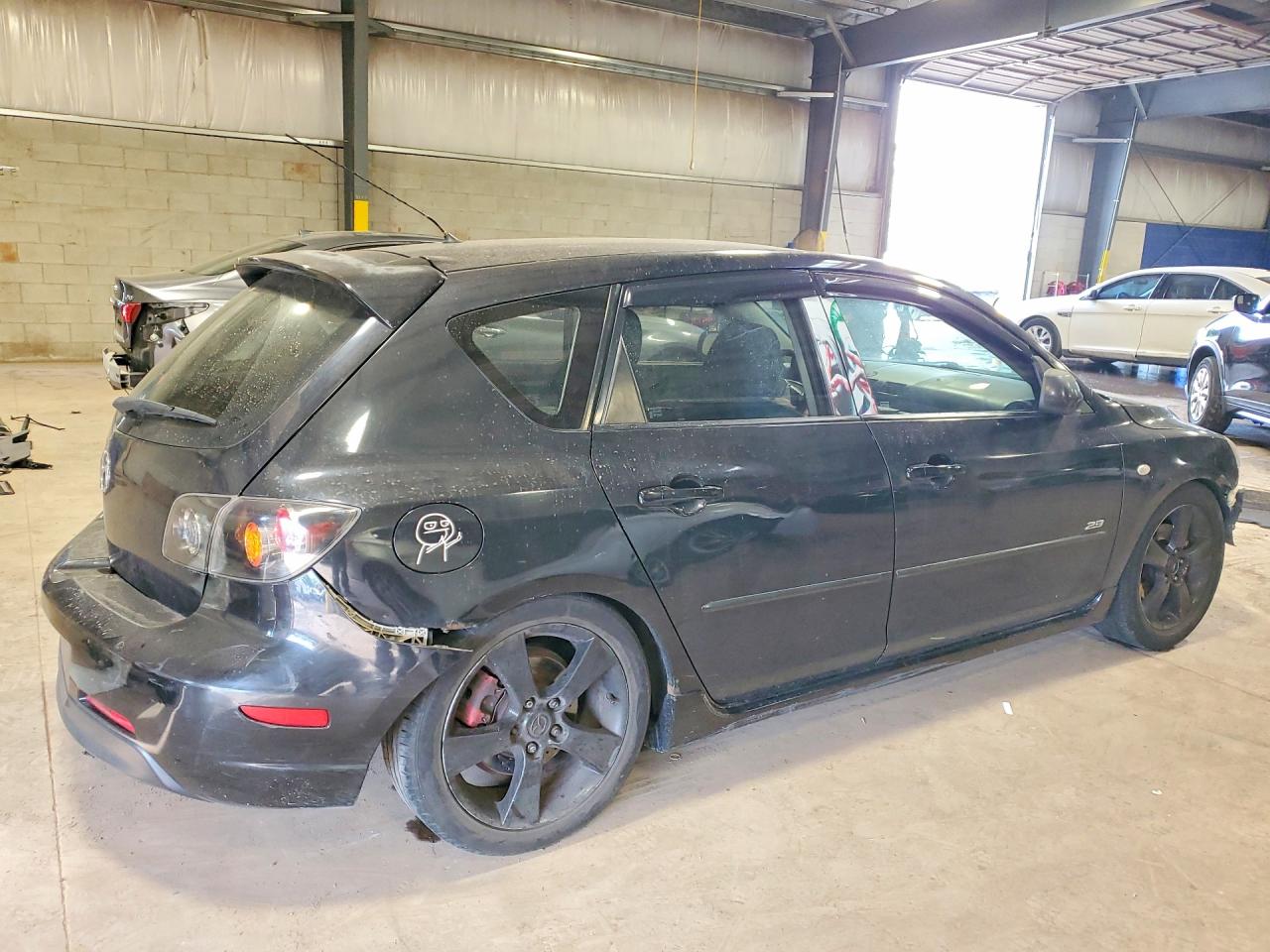 2005 Mazda 3 Hatchback Black vin: JM1BK143X51246231