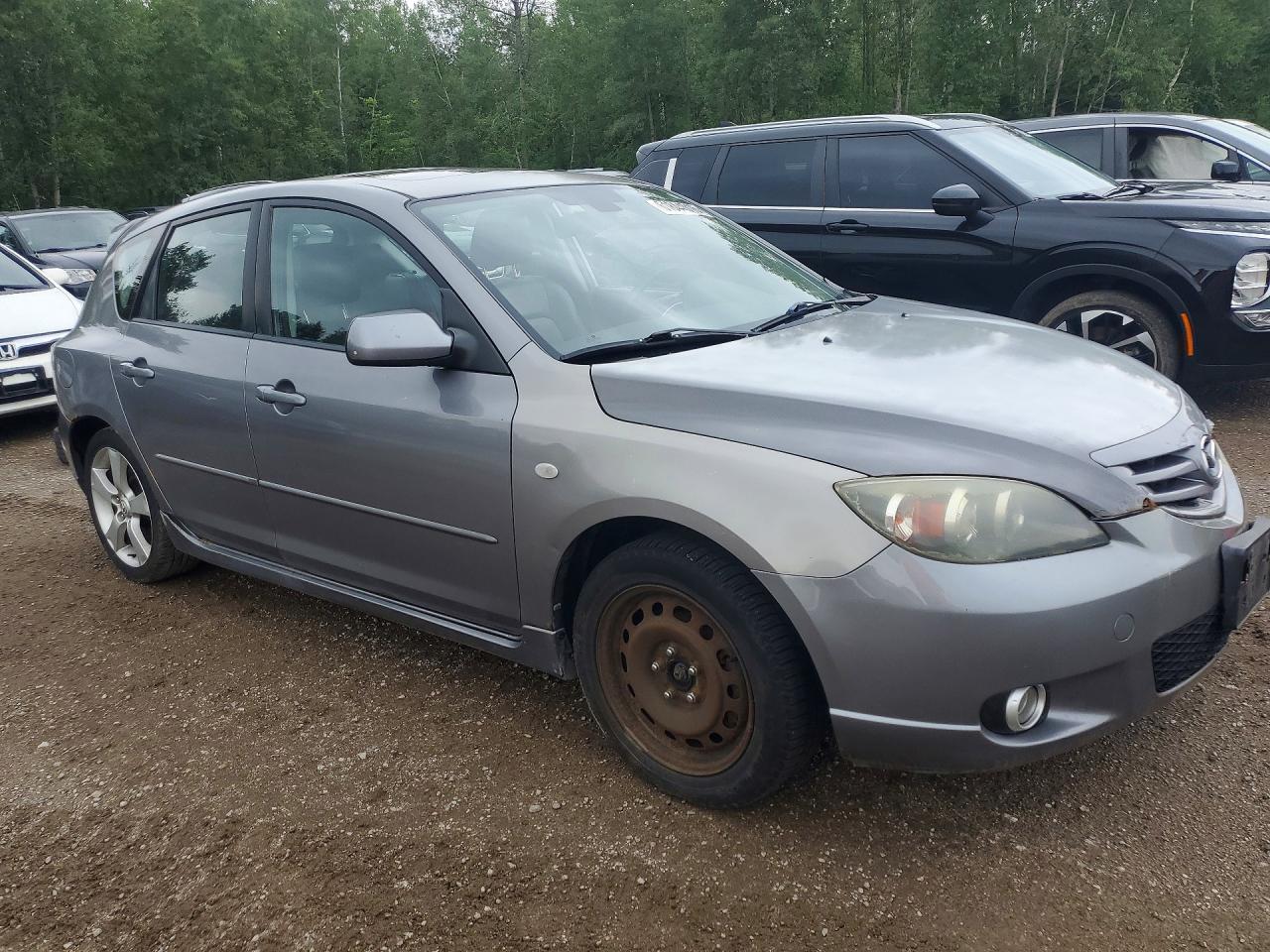 2006 Mazda 3 Hatchback Silver vin: JM1BK143X61446043