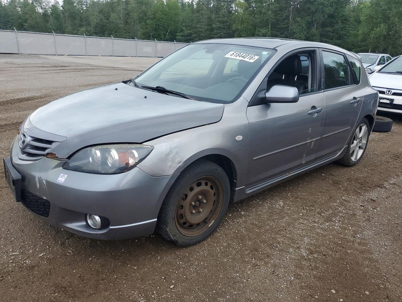 2006 Mazda 3 Hatchback Silver vin: JM1BK143X61446043
