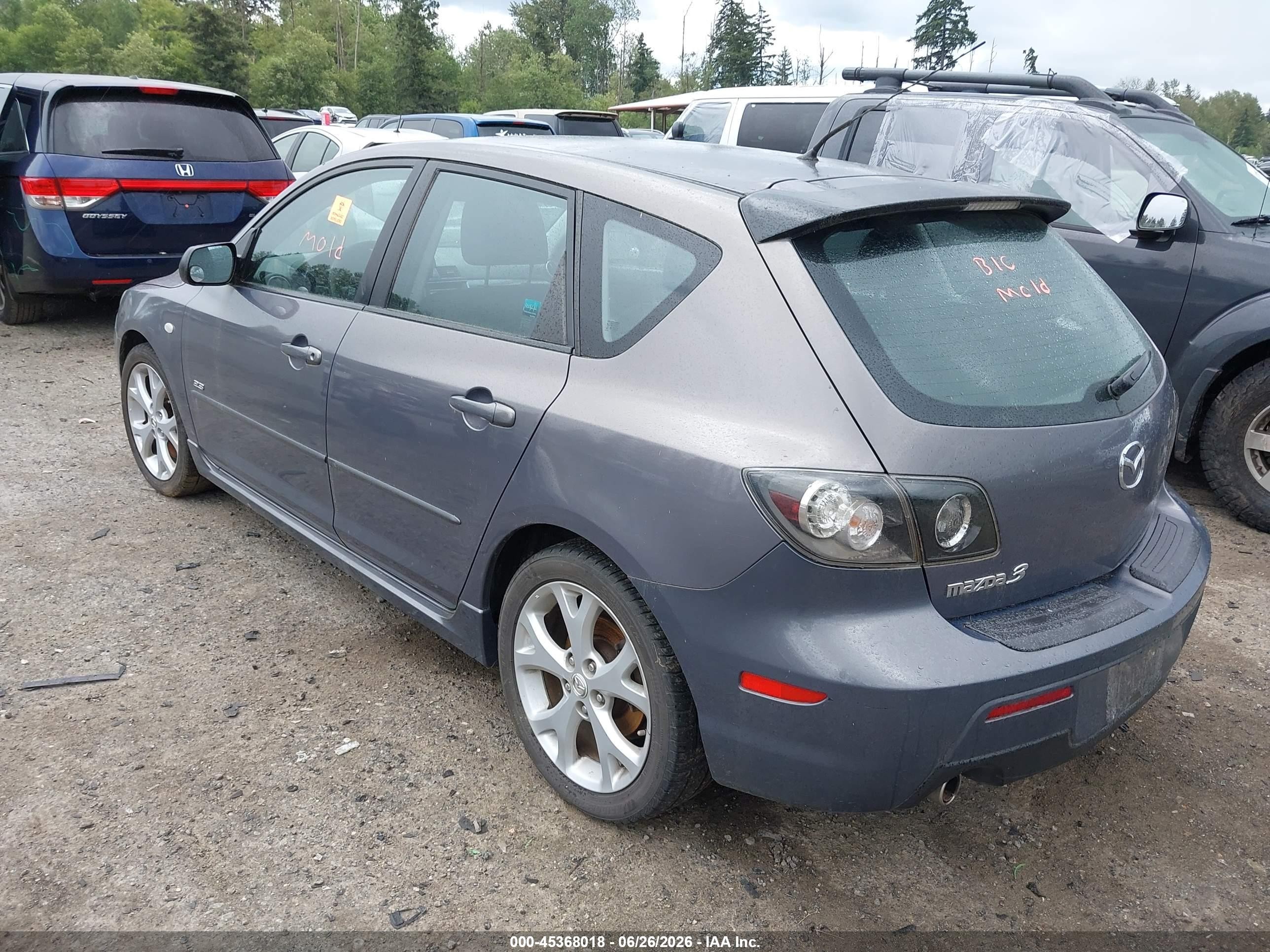 2007 Mazda Mazda3 S Sport Gray vin: JM1BK143X71666865