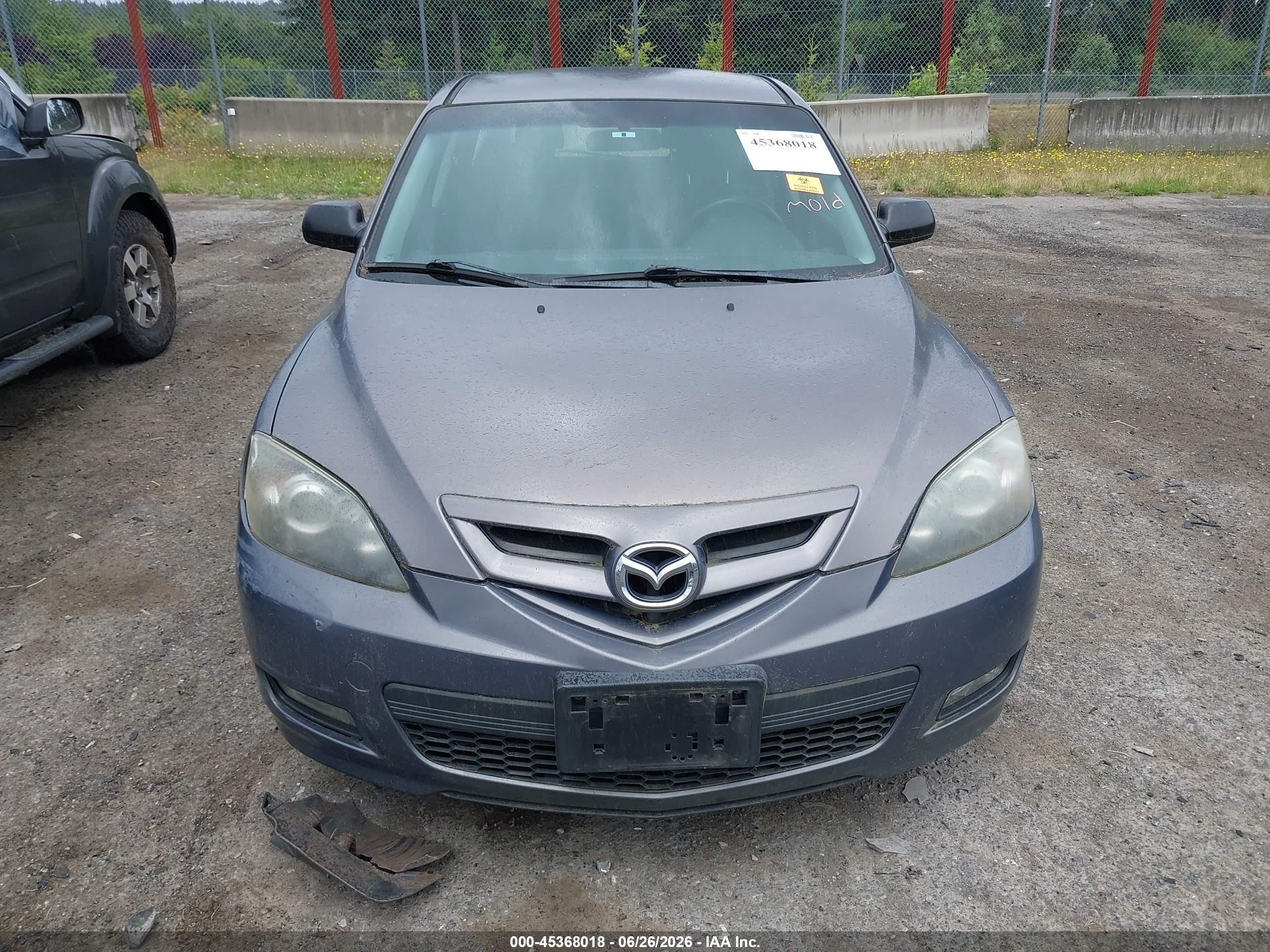 2007 Mazda Mazda3 S Sport Gray vin: JM1BK143X71666865