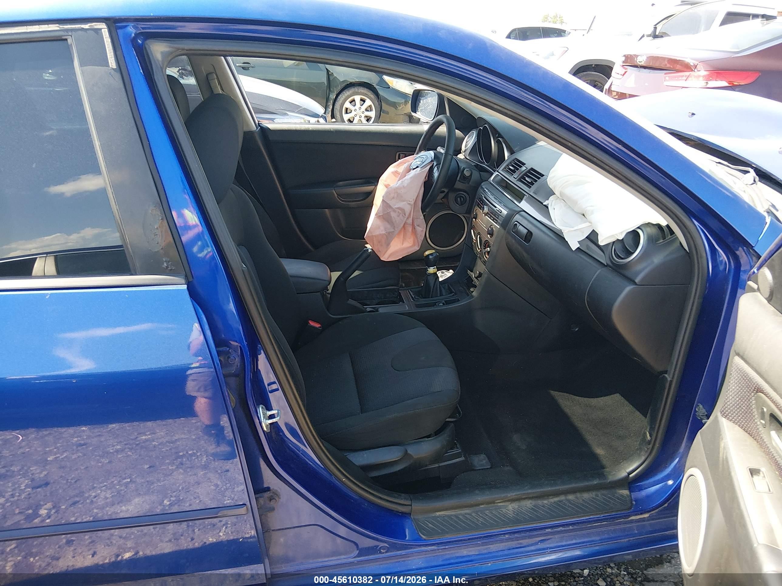 2007 Mazda Mazda3 S Sport Blue vin: JM1BK143X71683066