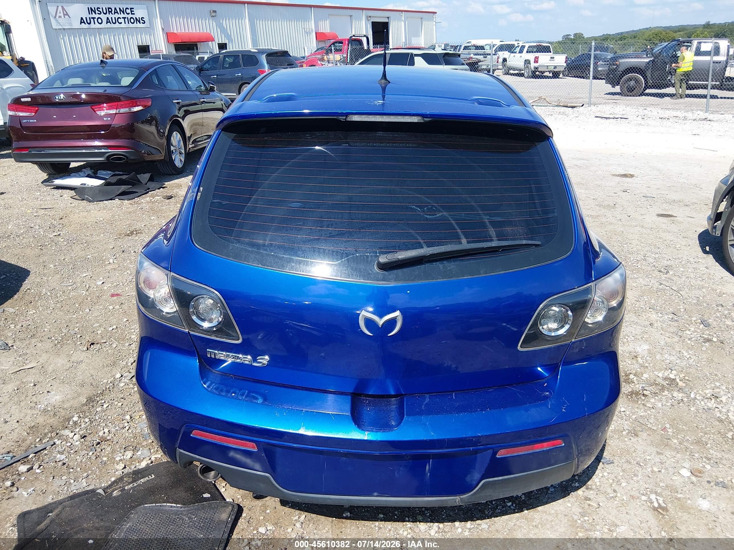 2007 Mazda Mazda3 S Sport Blue vin: JM1BK143X71683066