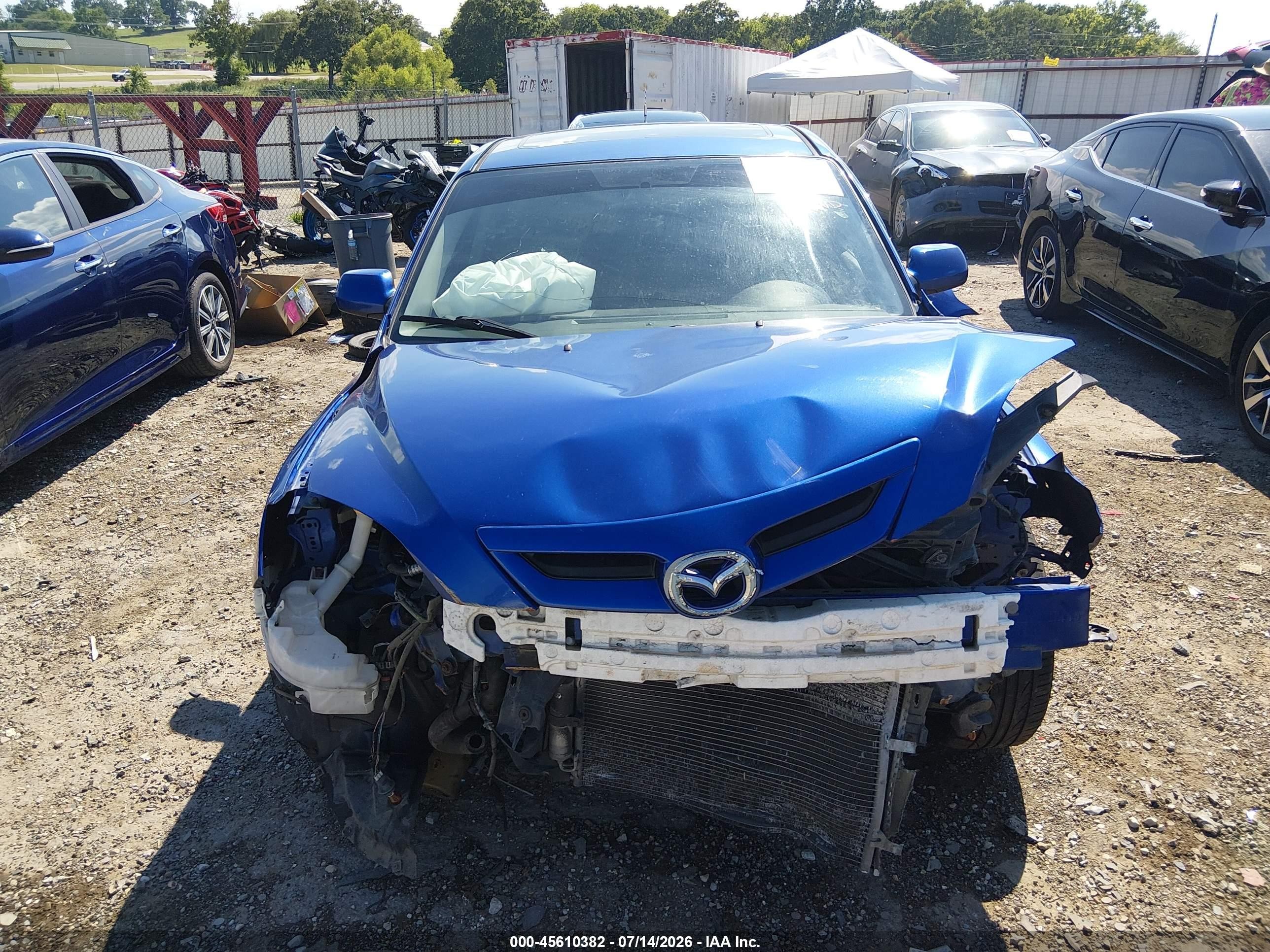 2007 Mazda Mazda3 S Sport Blue vin: JM1BK143X71683066