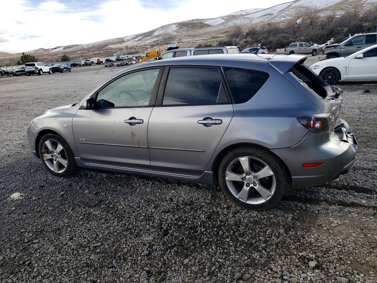 2006 Mazda 3 Hatchback Gray vin: JM1BK144561434455