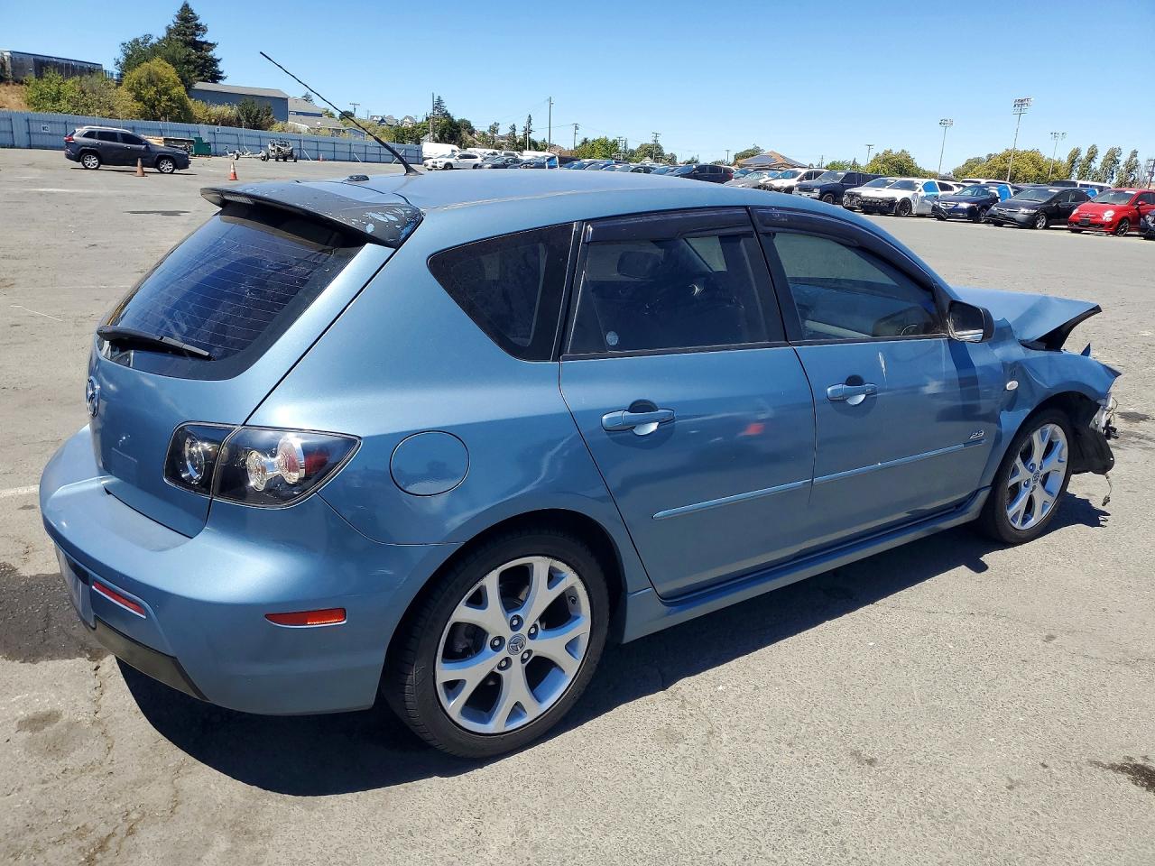 2007 Mazda 3 Hatchback Blue vin: JM1BK144571633877