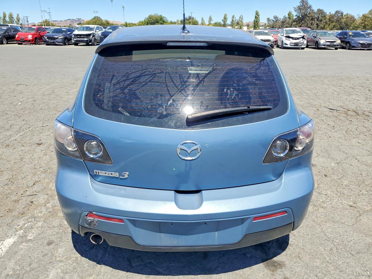 2007 Mazda 3 Hatchback Blue vin: JM1BK144571633877