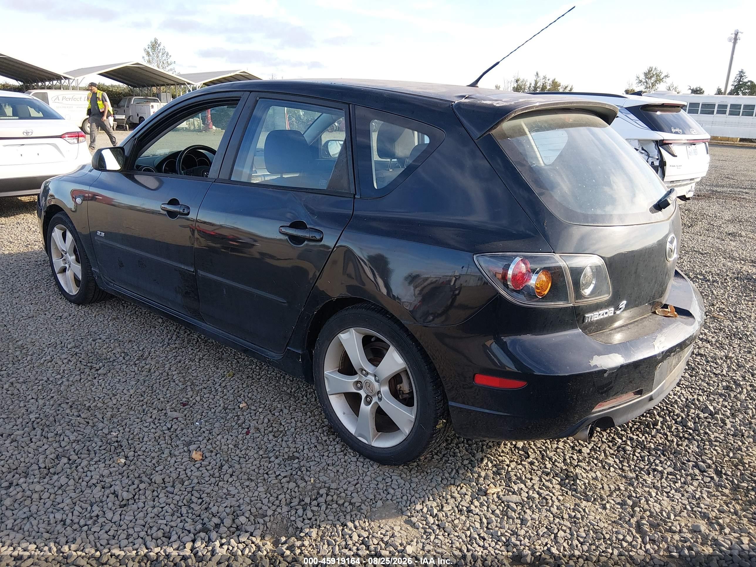 2006 Mazda Mazda3 S Black vin: JM1BK144X61473557