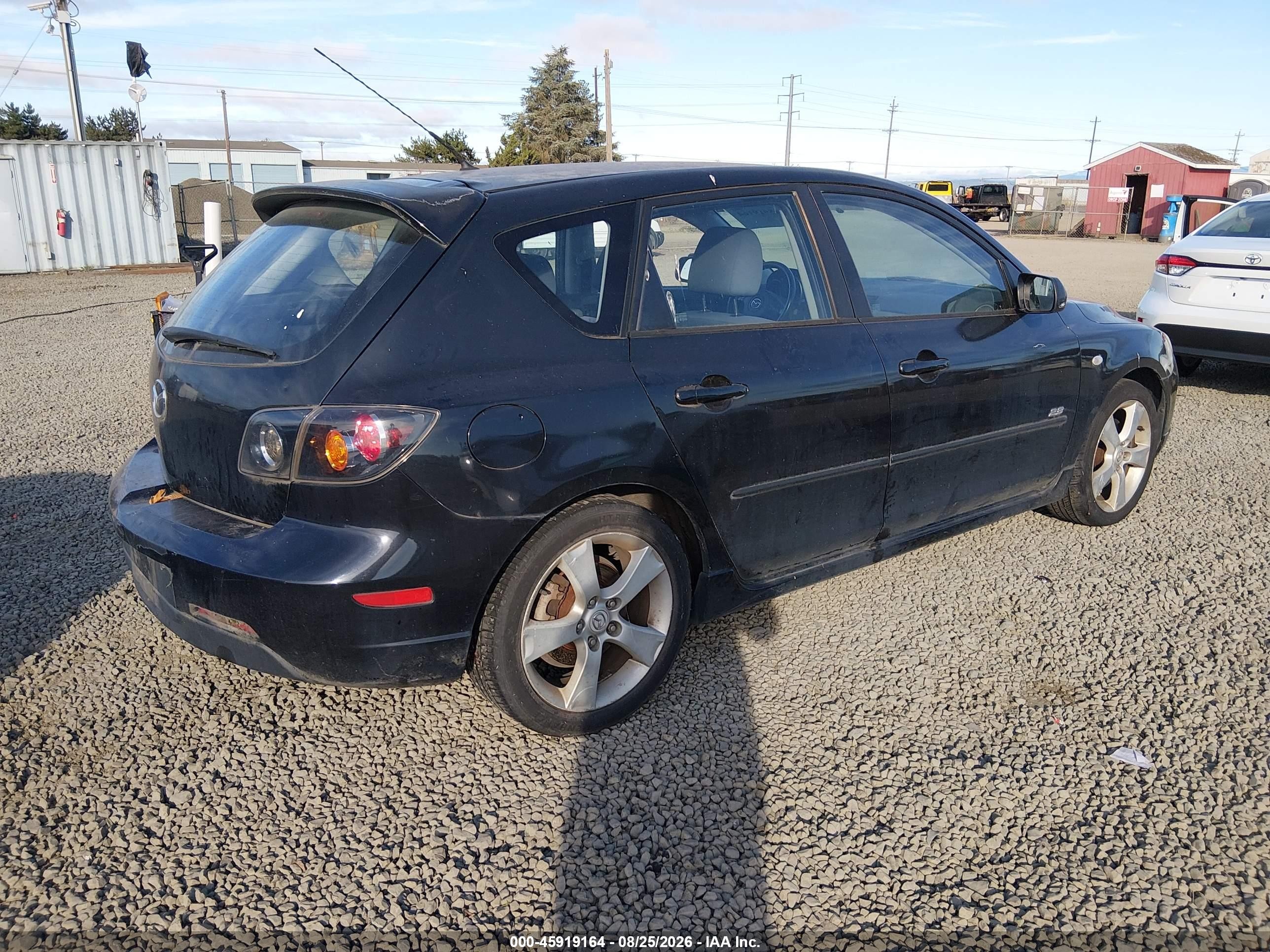 2006 Mazda Mazda3 S Black vin: JM1BK144X61473557