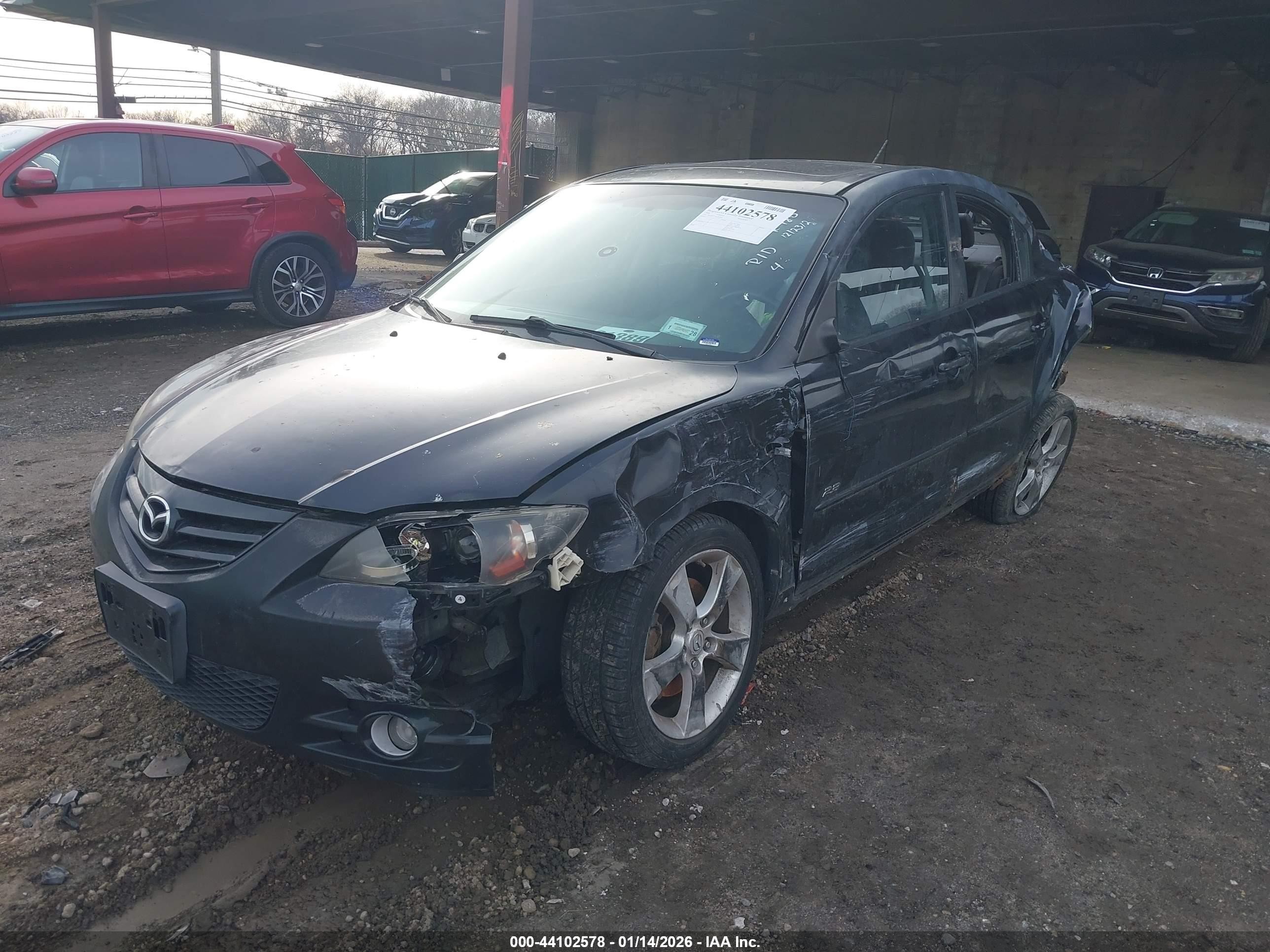 2004 Mazda Mazda3 S Black vin: JM1BK323041216958
