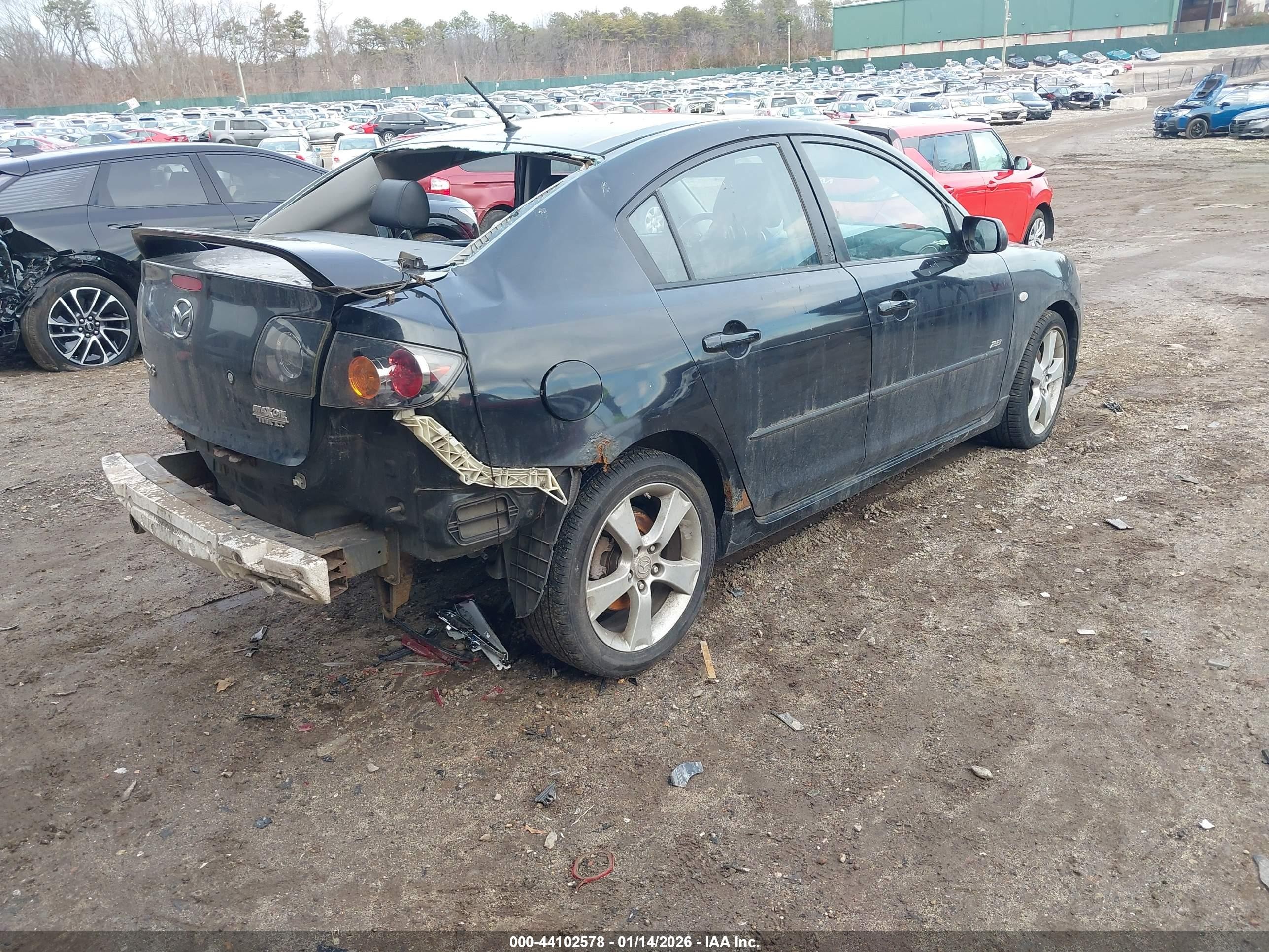 2004 Mazda Mazda3 S Black vin: JM1BK323041216958