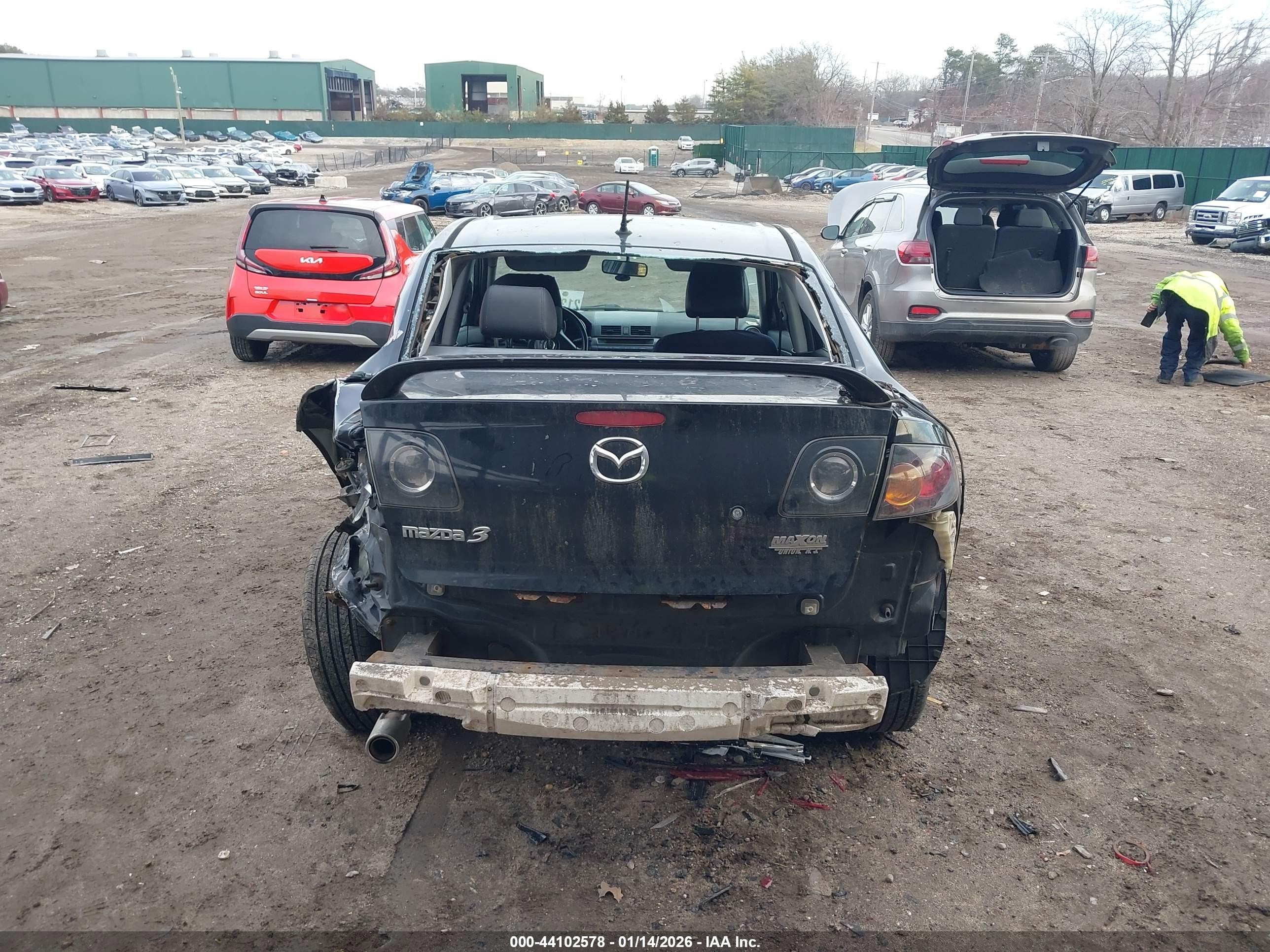 2004 Mazda Mazda3 S Black vin: JM1BK323041216958
