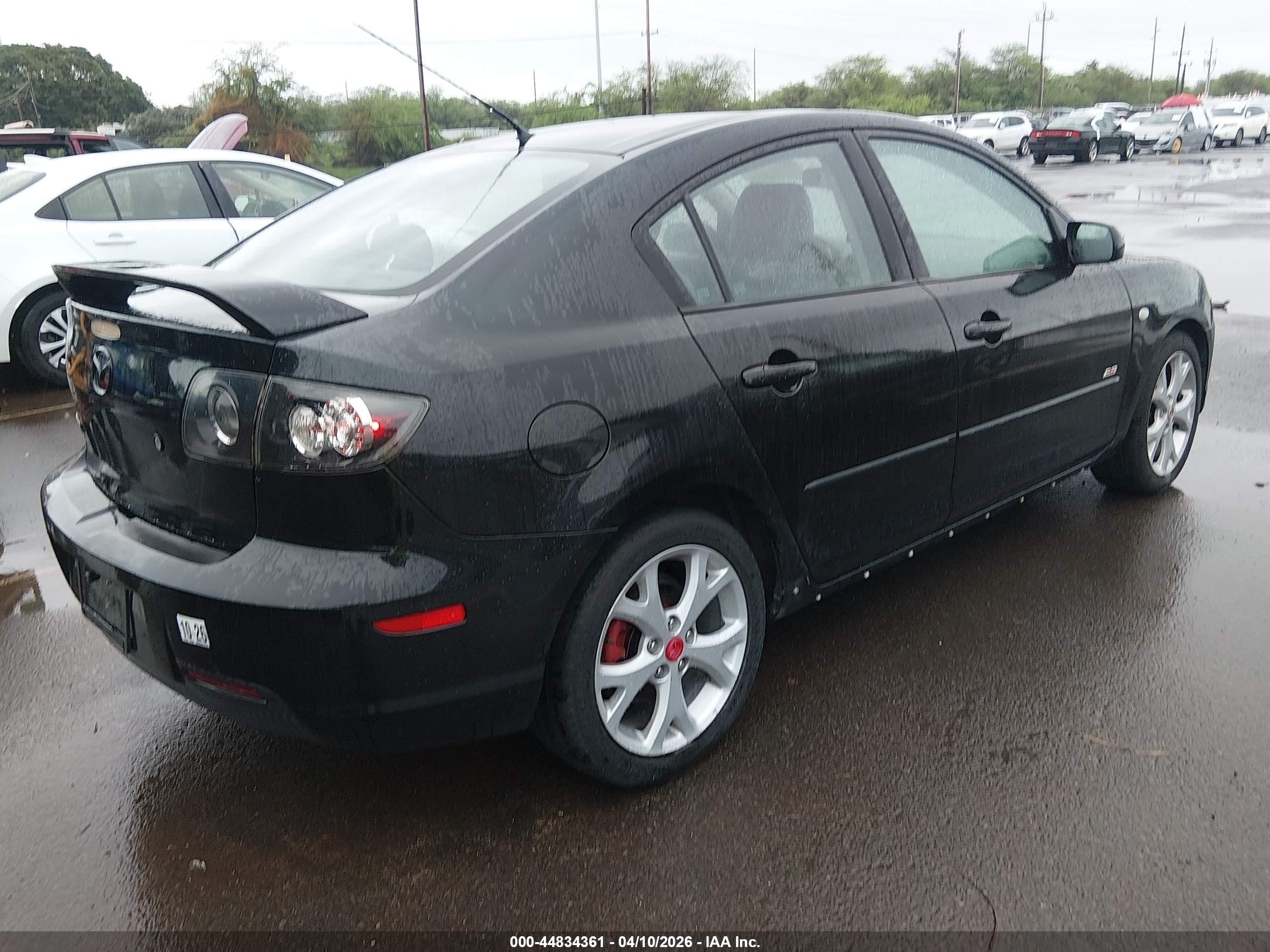 2007 Mazda Mazda3 S Grand Touring Black vin: JM1BK323071652343