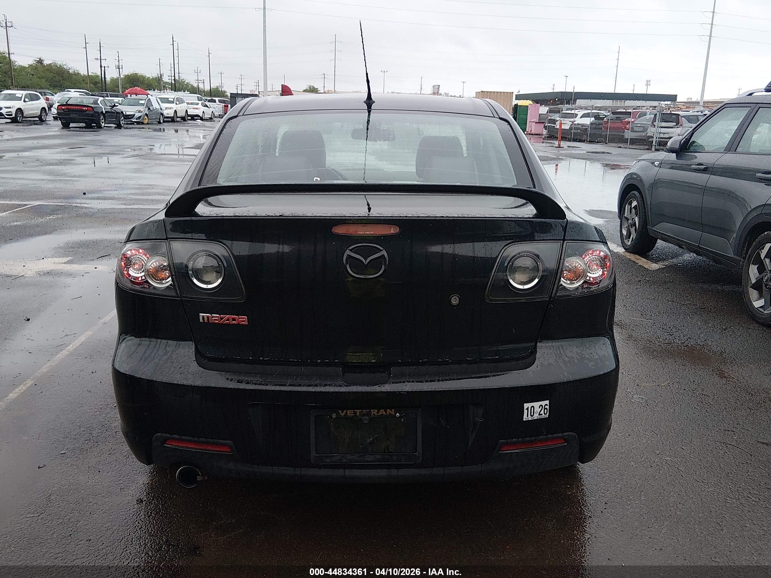 2007 Mazda Mazda3 S Grand Touring Black vin: JM1BK323071652343