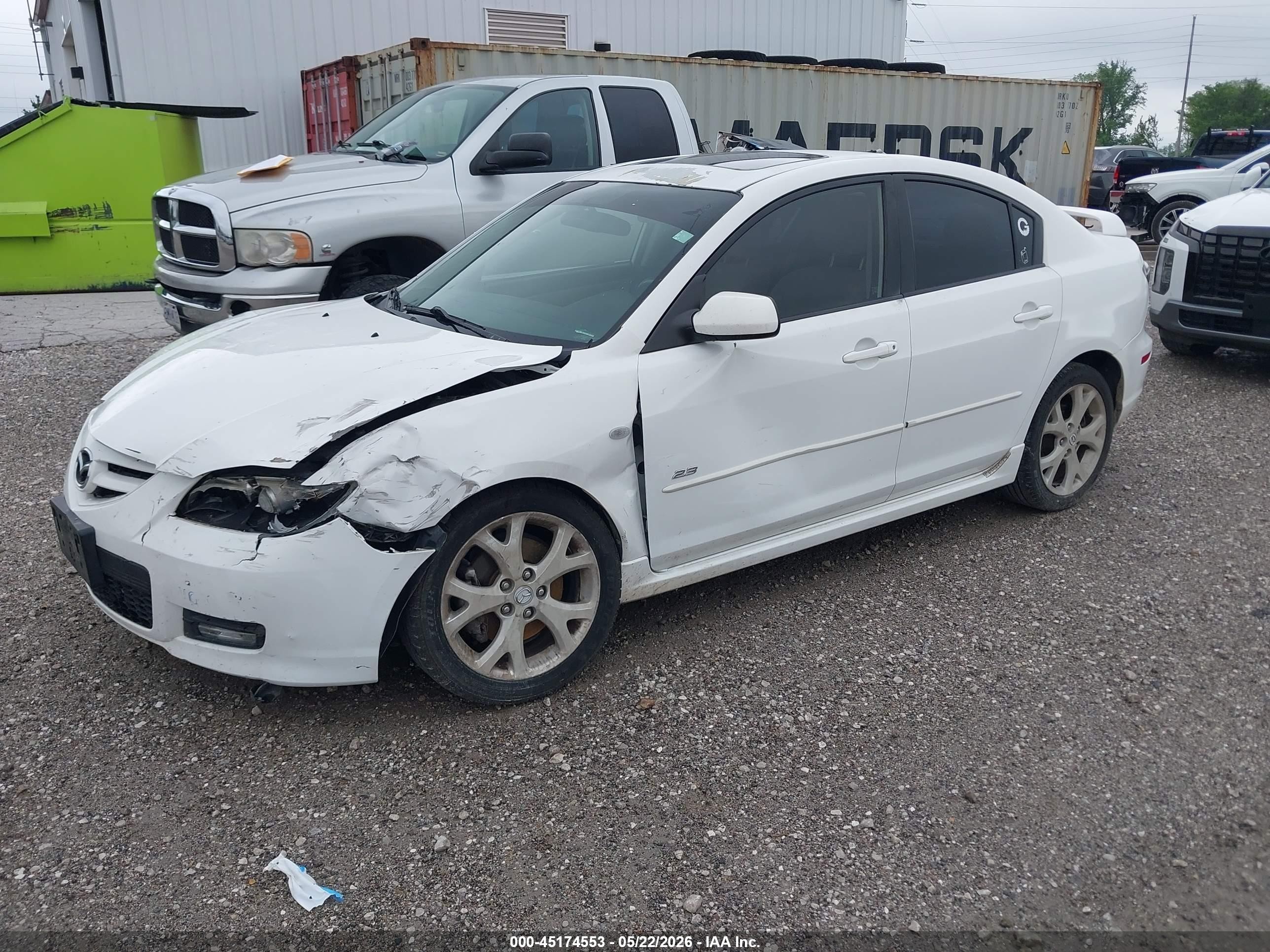 2008 Mazda Mazda3 S Touring White vin: JM1BK323081151986