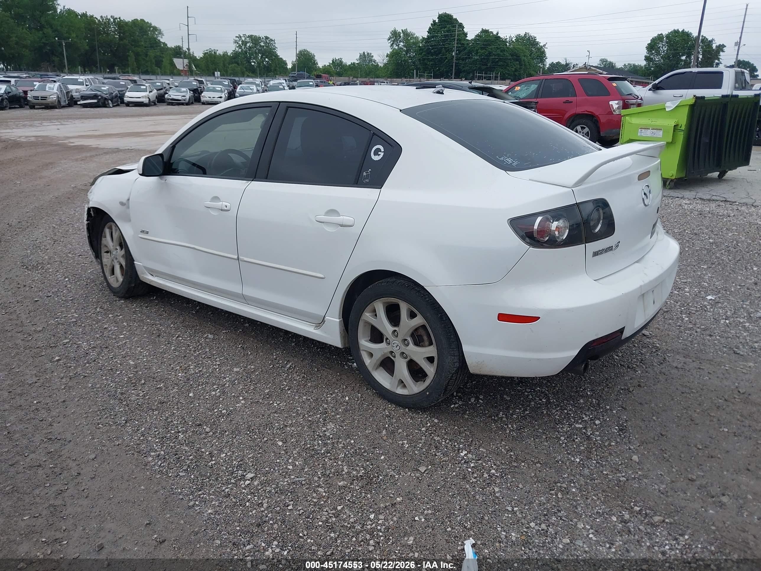 2008 Mazda Mazda3 S Touring White vin: JM1BK323081151986