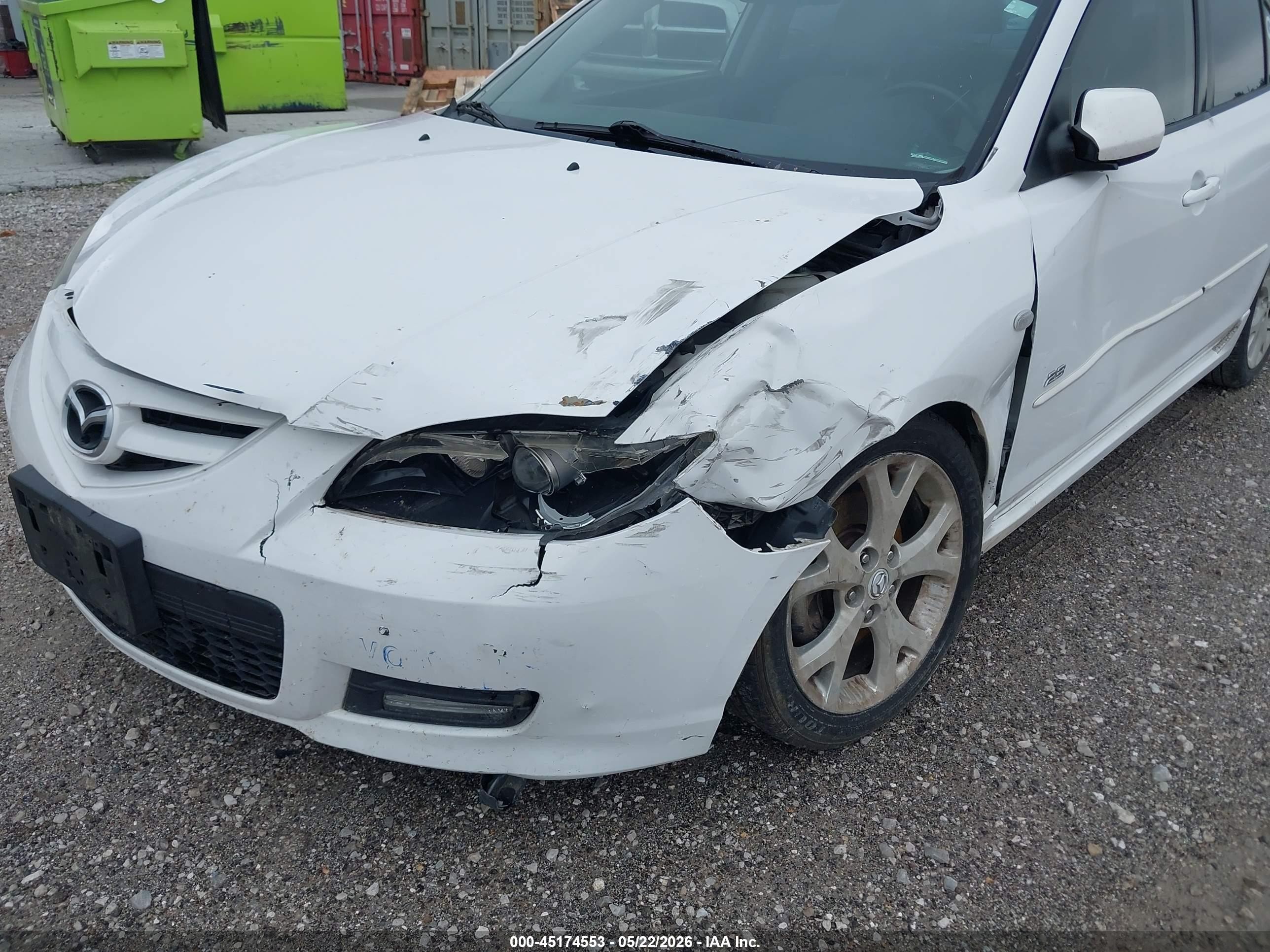 2008 Mazda Mazda3 S Touring White vin: JM1BK323081151986