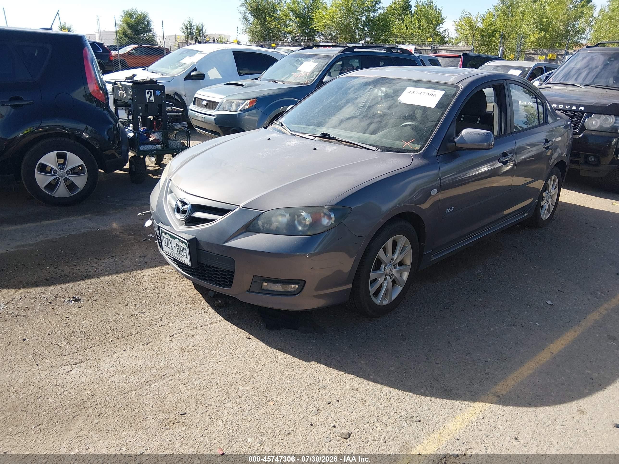 2008 Mazda Mazda3 S Sport Light Blue vin: JM1BK323081797061