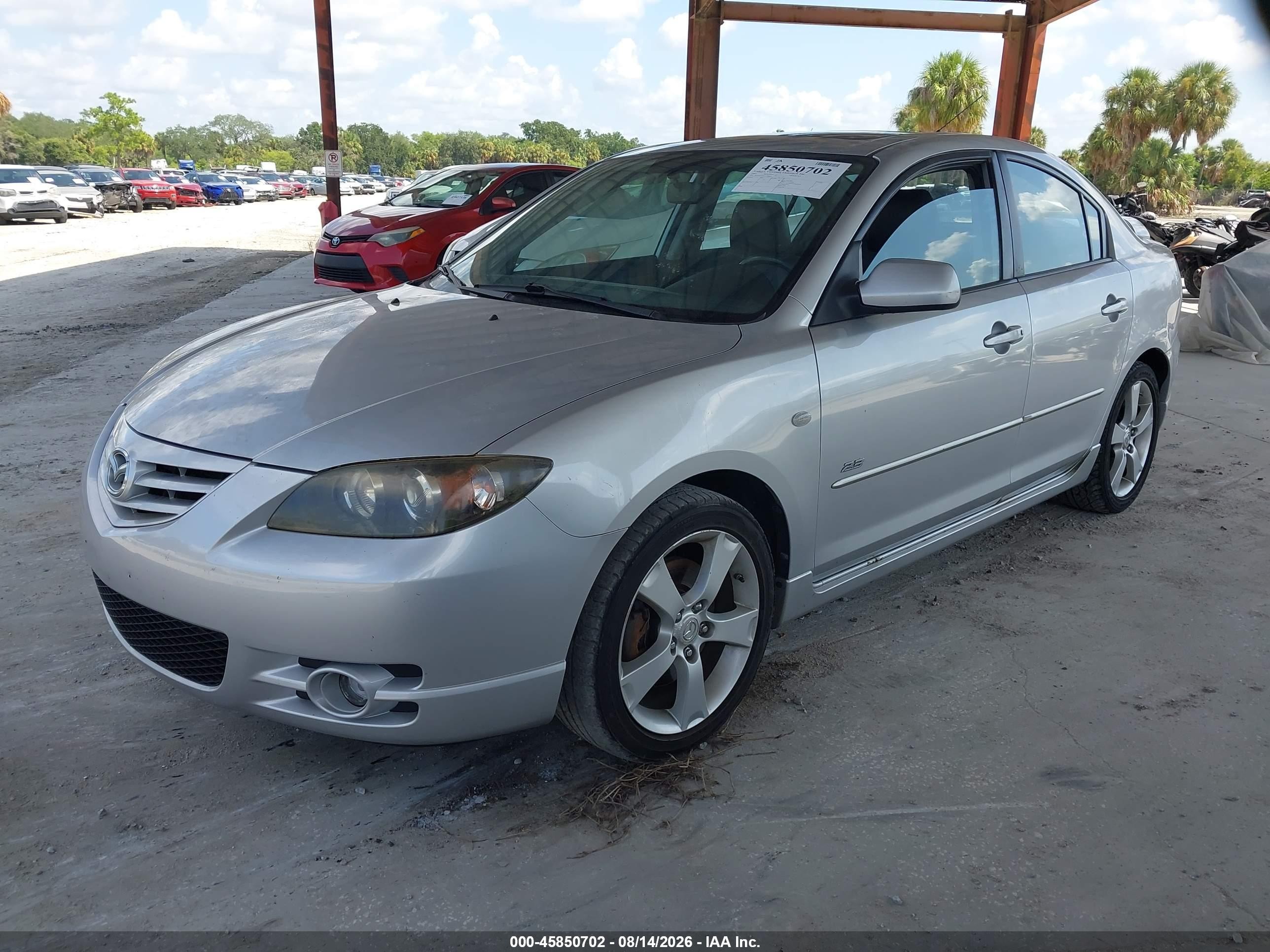 2005 Mazda Mazda3 S Silver vin: JM1BK323151238680