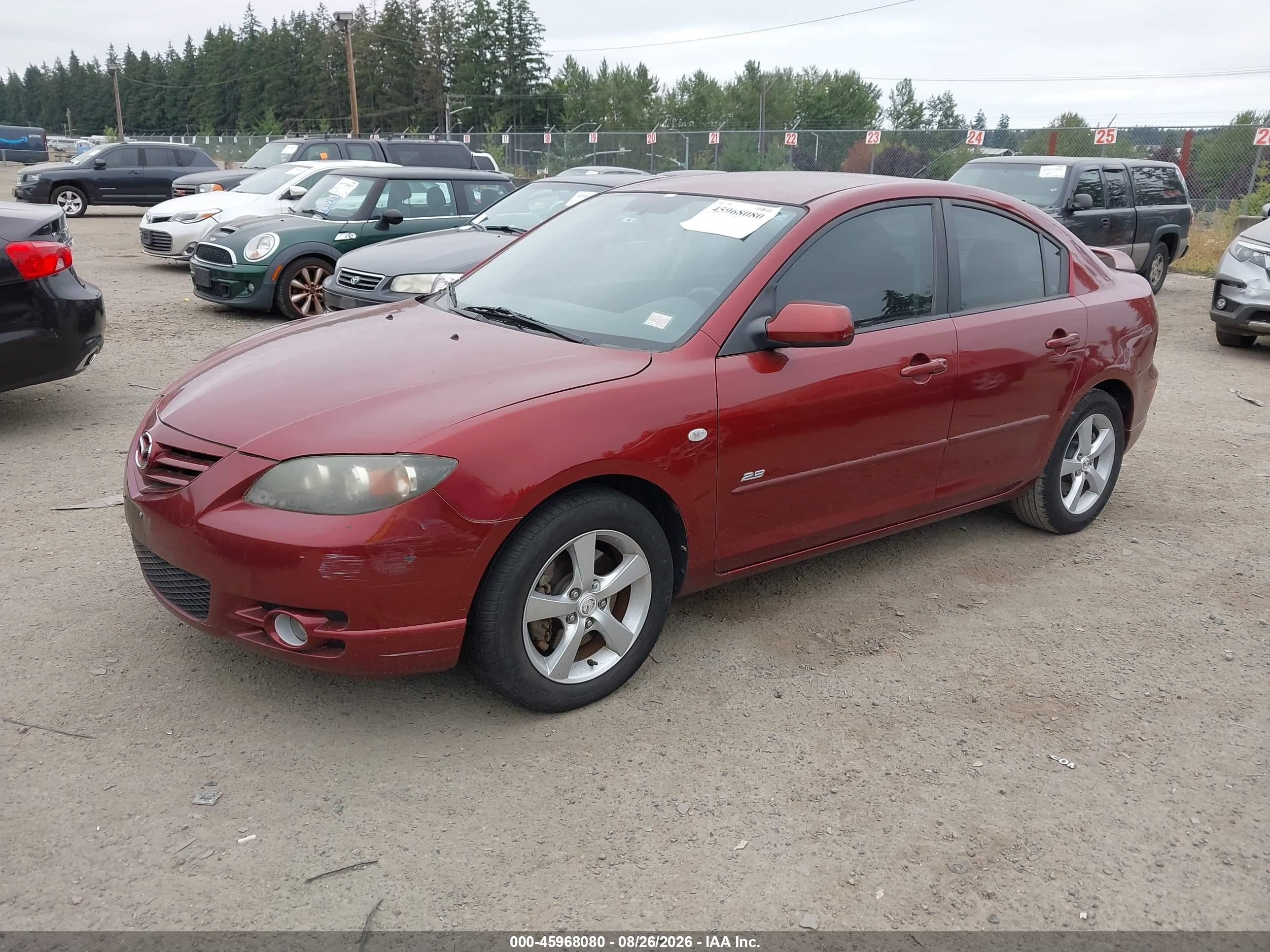 2006 Mazda Mazda3 S Red vin: JM1BK323161430277