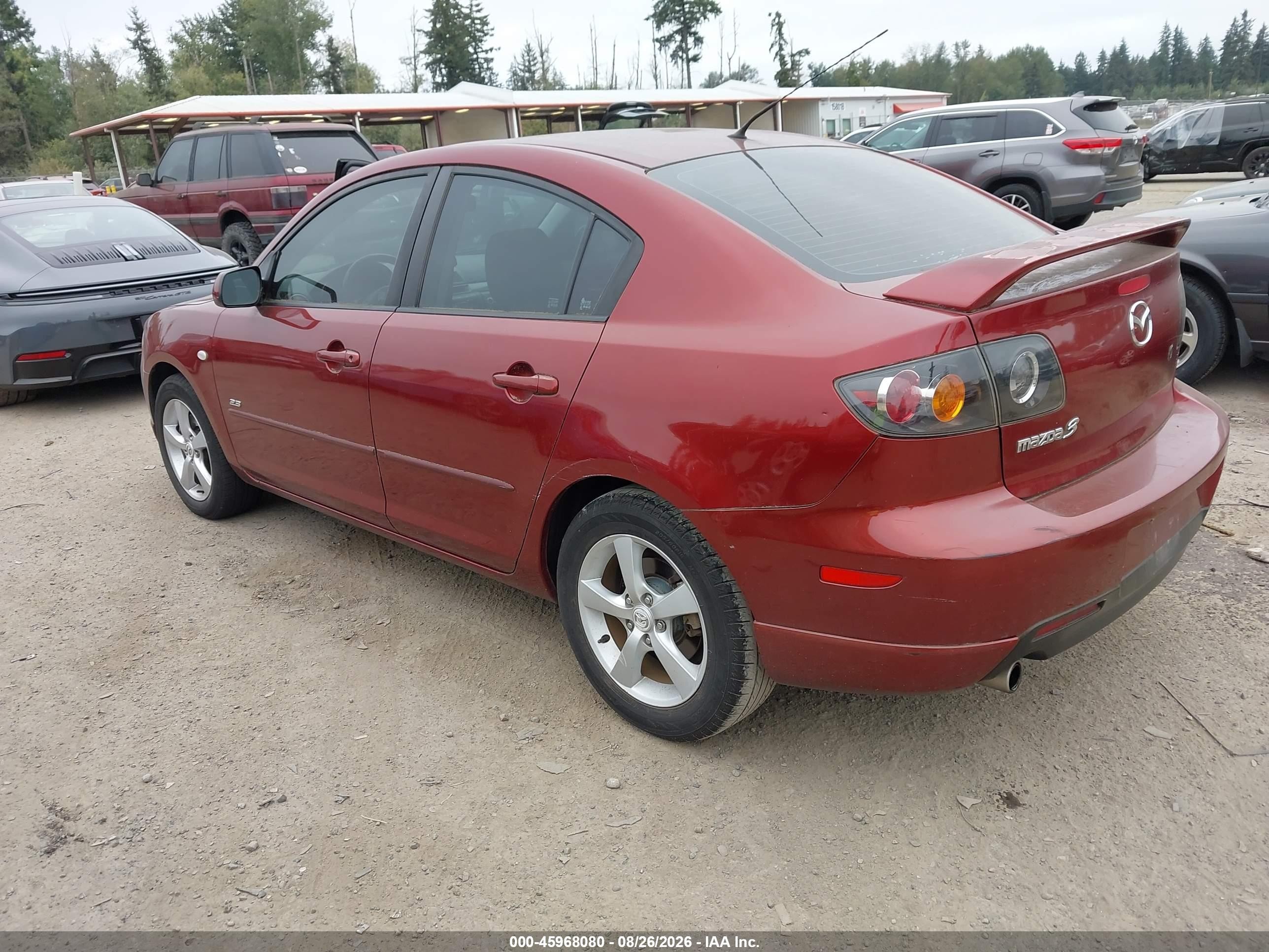 2006 Mazda Mazda3 S Red vin: JM1BK323161430277