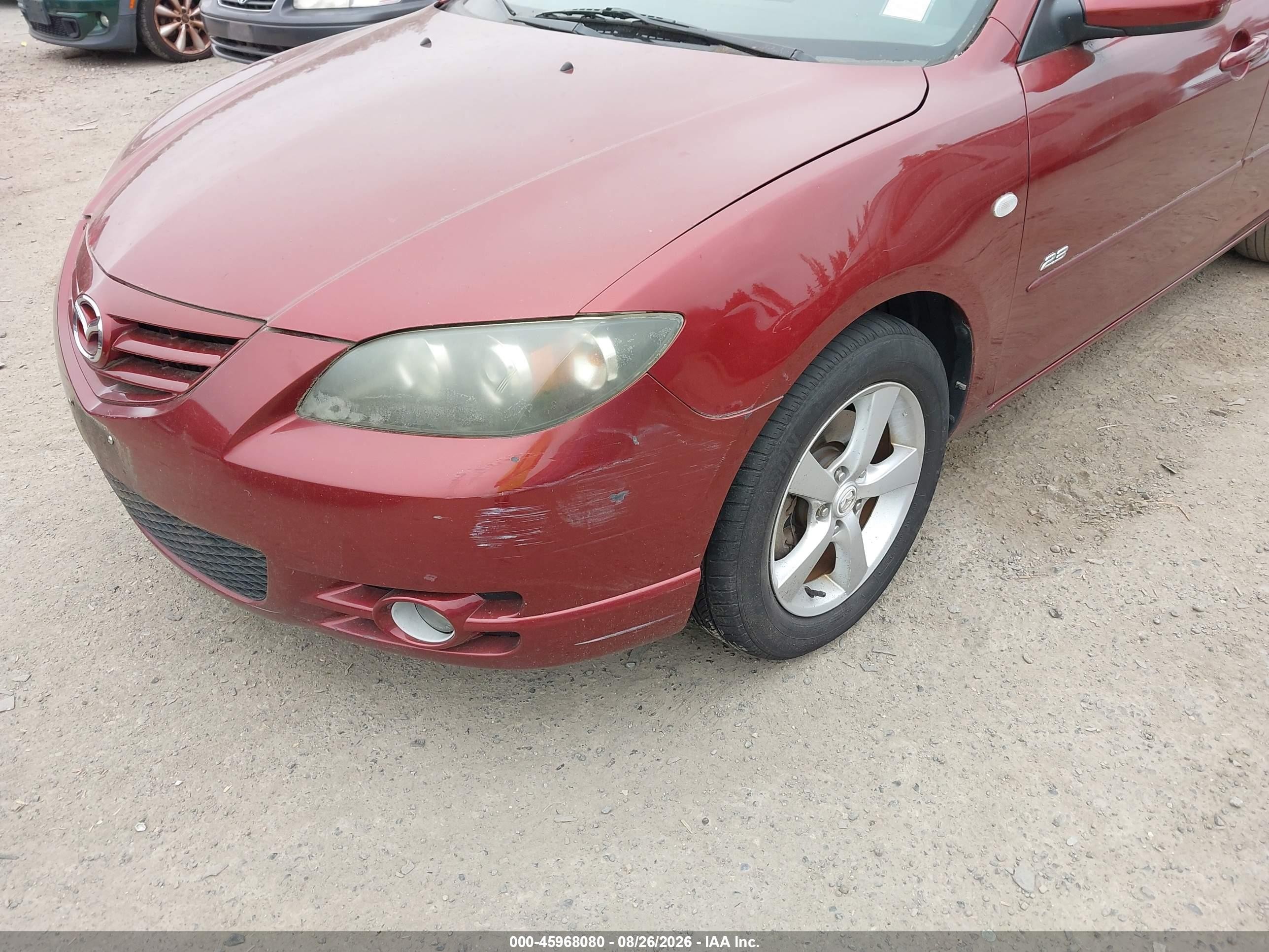 2006 Mazda Mazda3 S Red vin: JM1BK323161430277