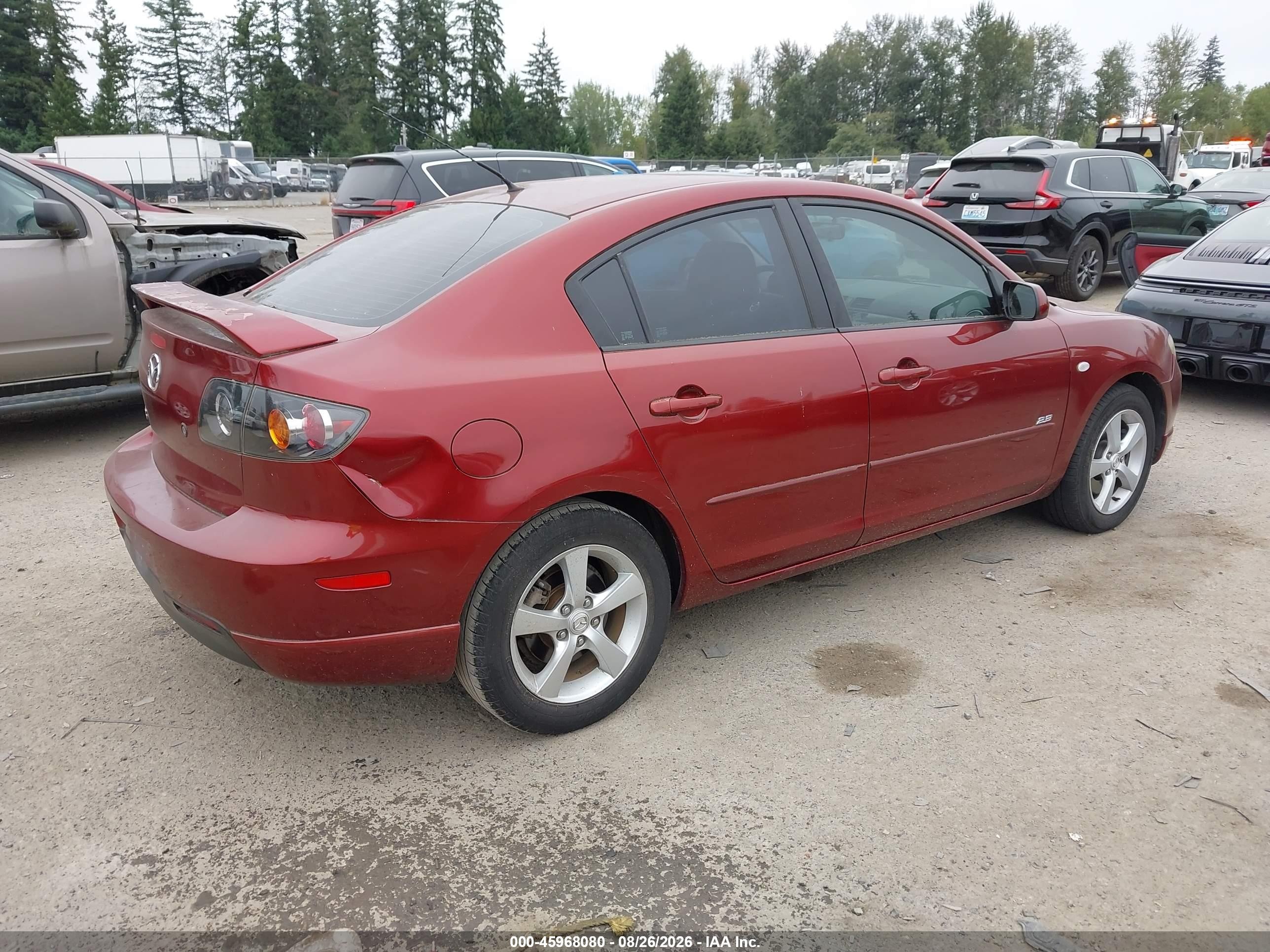 2006 Mazda Mazda3 S Red vin: JM1BK323161430277