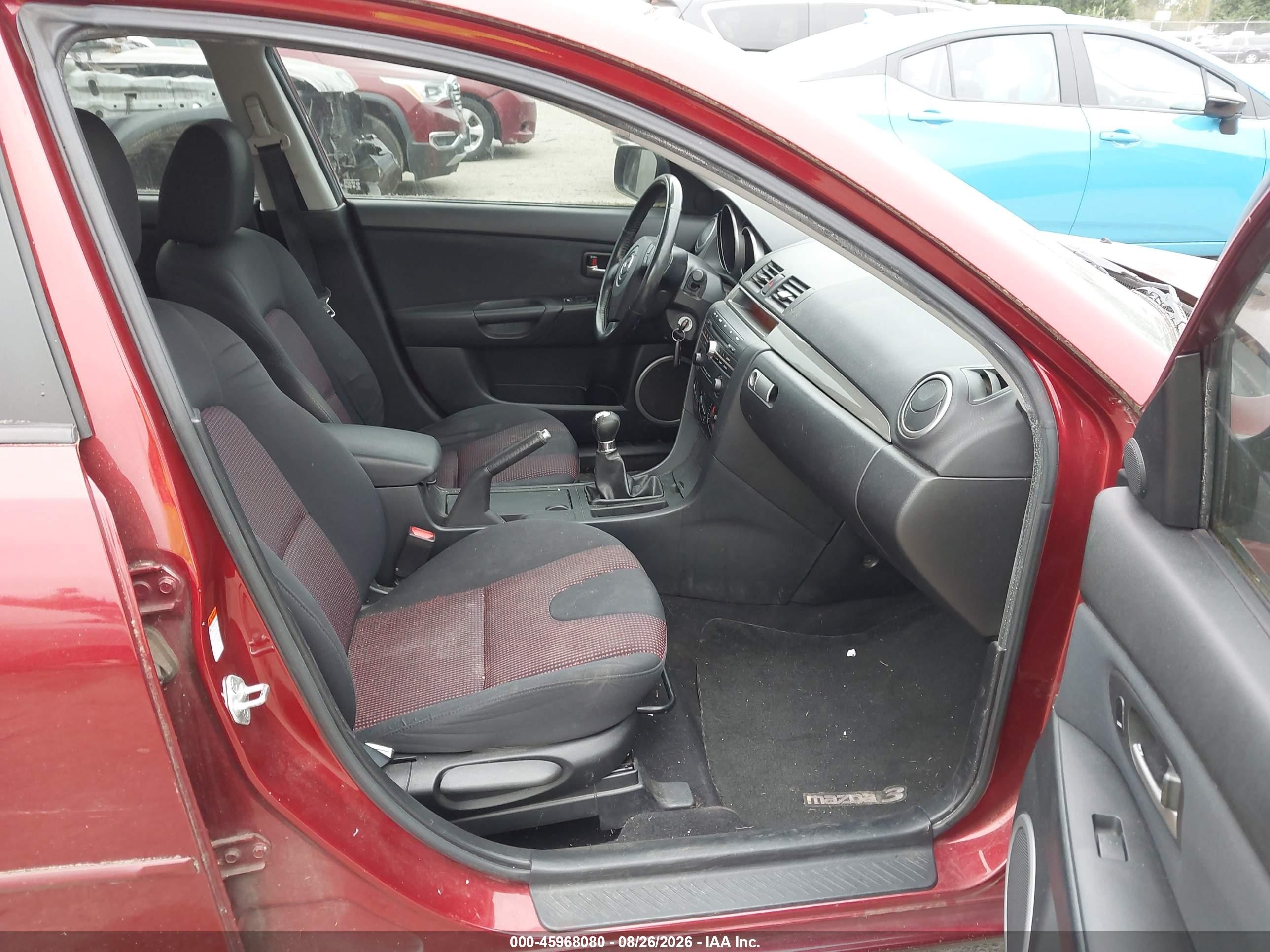 2006 Mazda Mazda3 S Red vin: JM1BK323161430277
