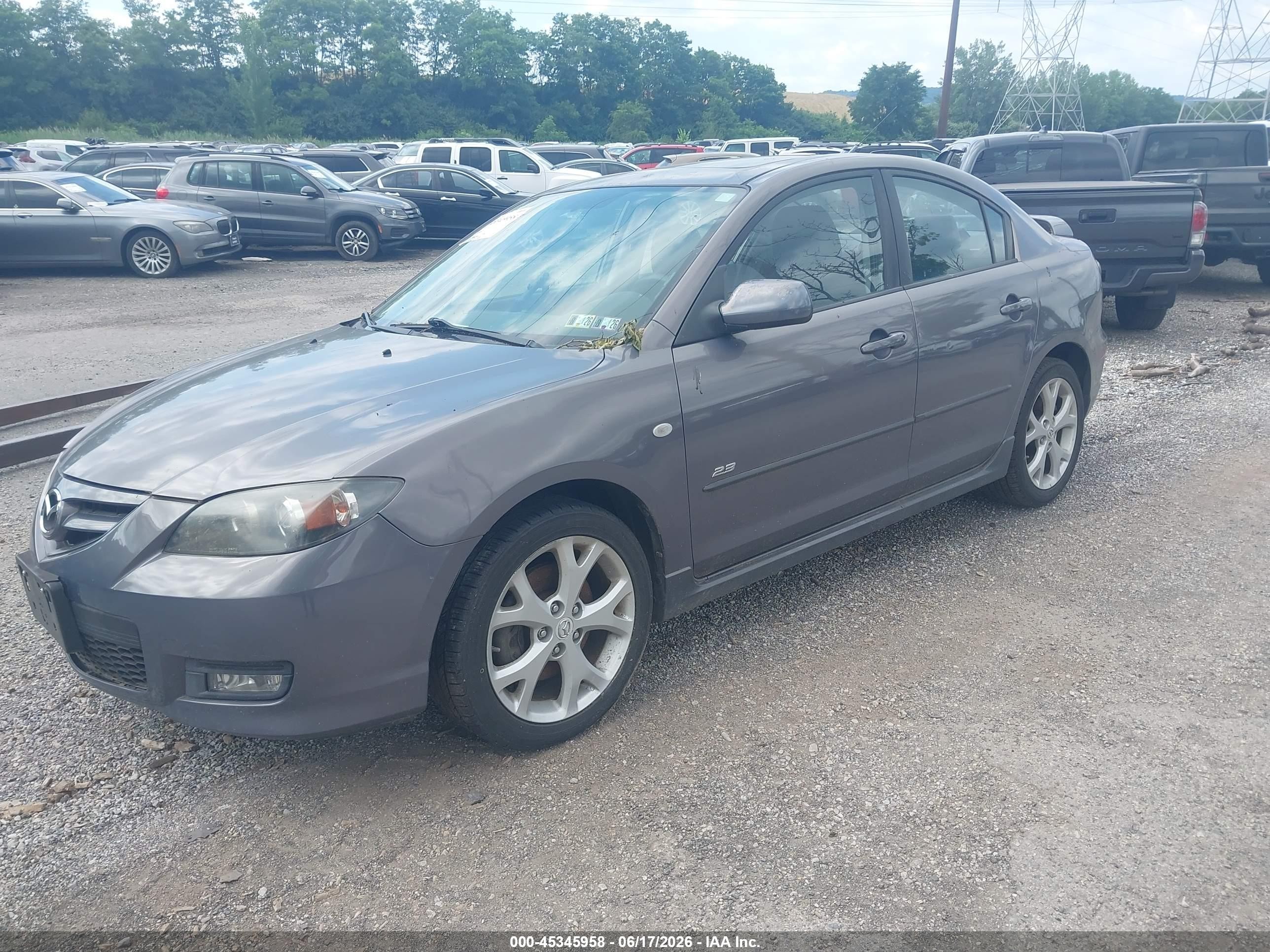 2007 Mazda Mazda3 S Touring Gray vin: JM1BK323171624938
