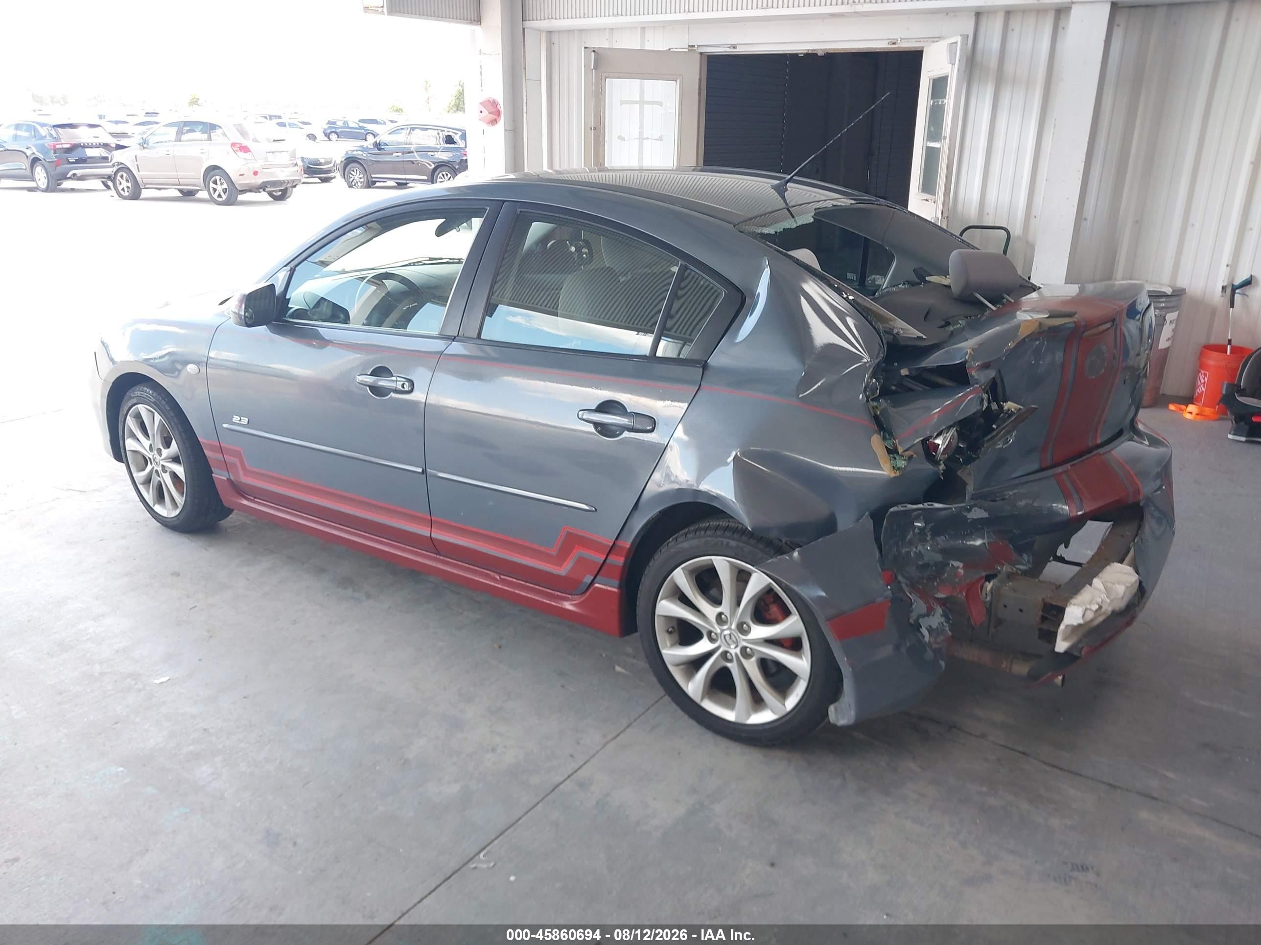 2007 Mazda Mazda3 S Touring Серый vin: JM1BK323171666624