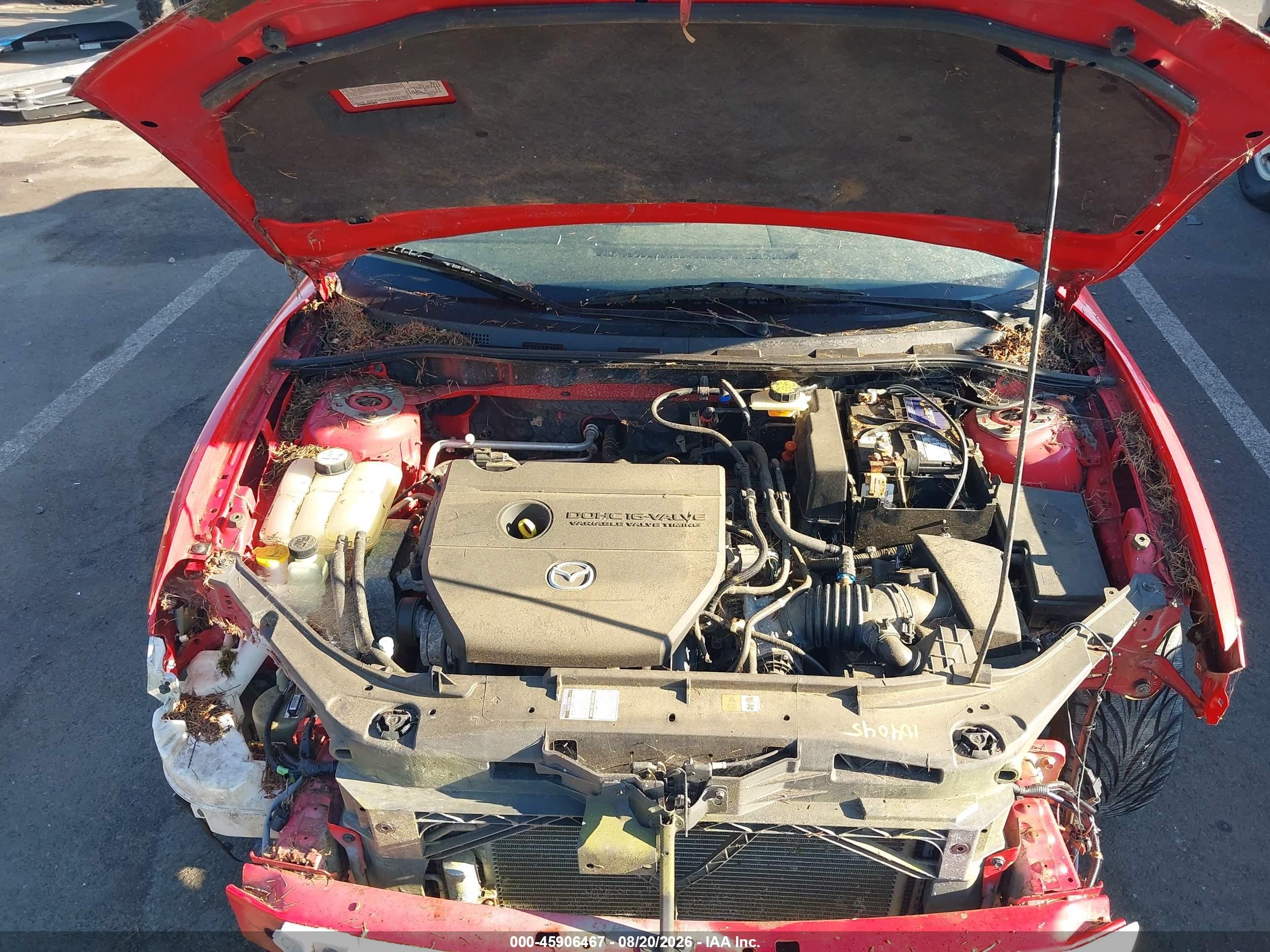 2007 Mazda Mazda3 S Touring Red vin: JM1BK323171675615