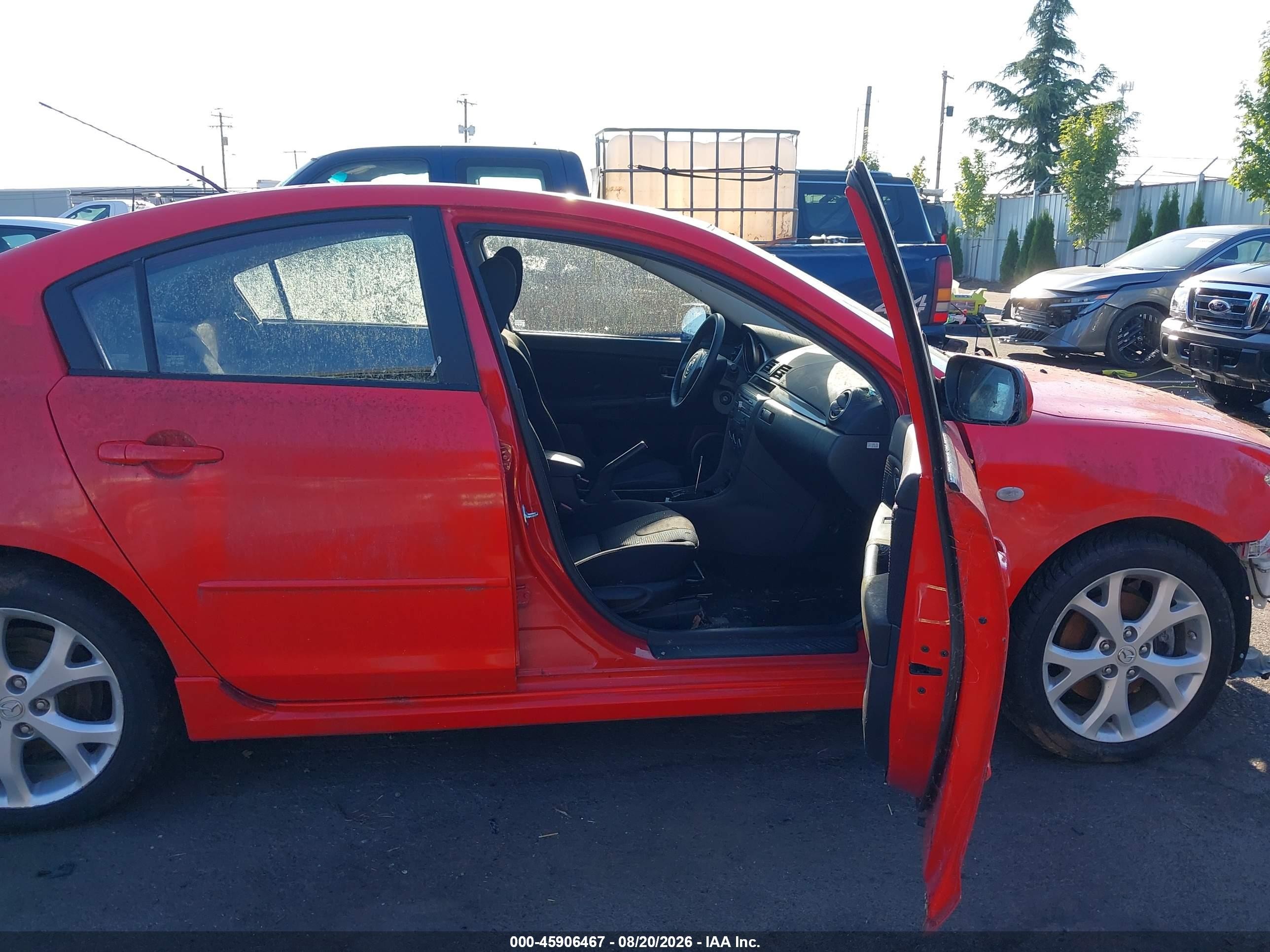 2007 Mazda Mazda3 S Touring Red vin: JM1BK323171675615