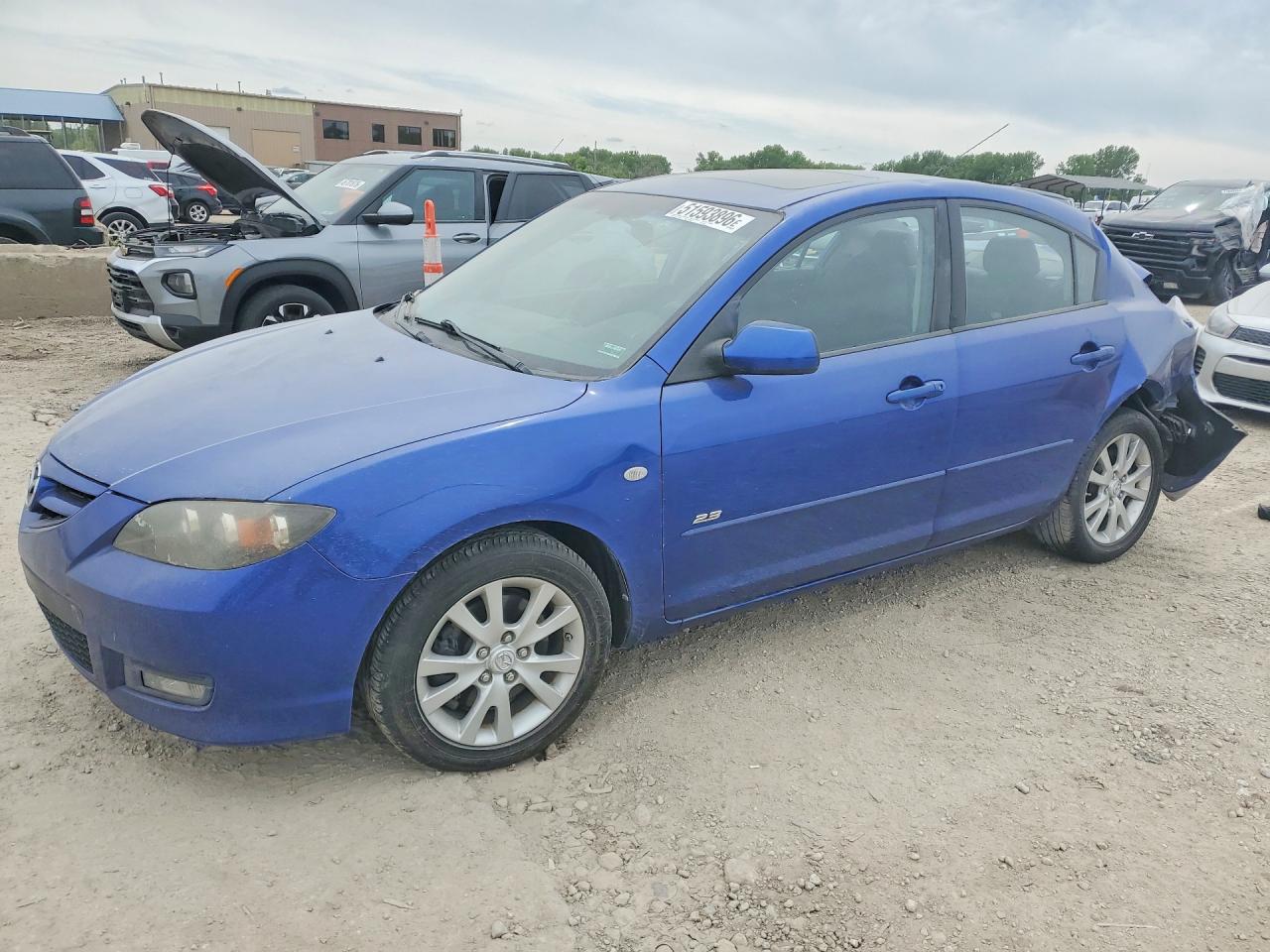 2007 Mazda 3 S Blue vin: JM1BK323171698523