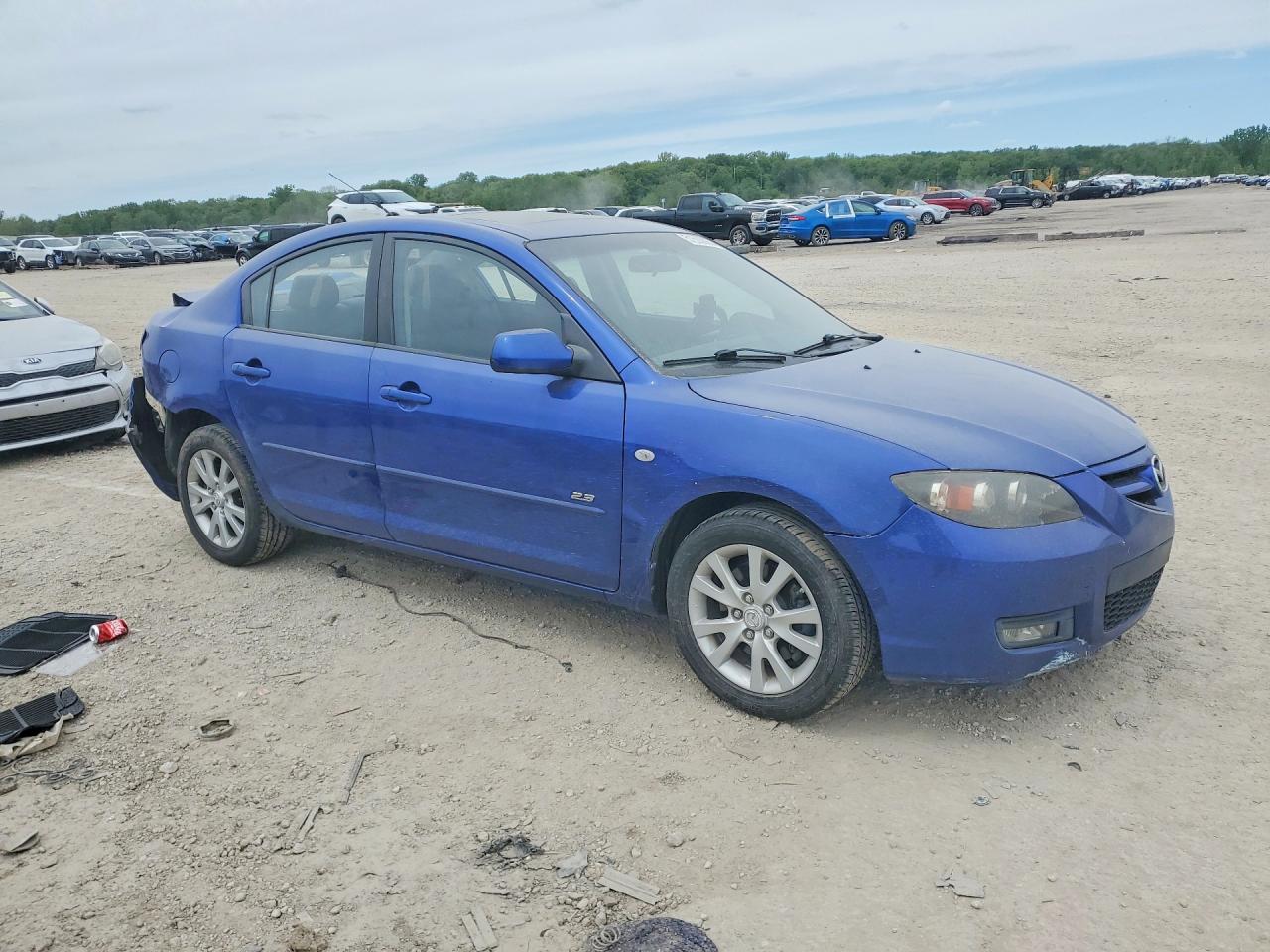 2007 Mazda 3 S Blue vin: JM1BK323171698523