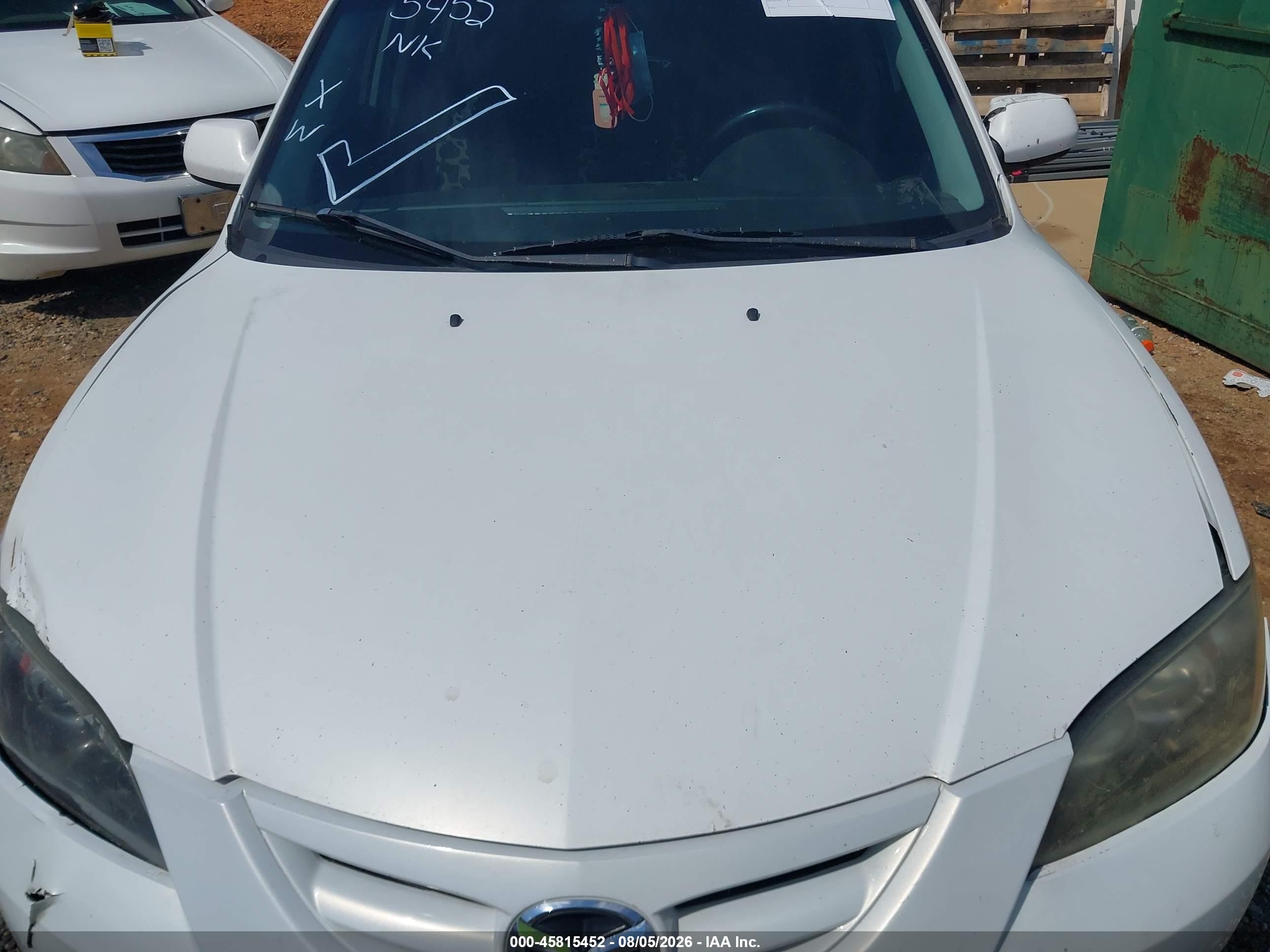 2008 Mazda Mazda3 S Sport White vin: JM1BK323181824672
