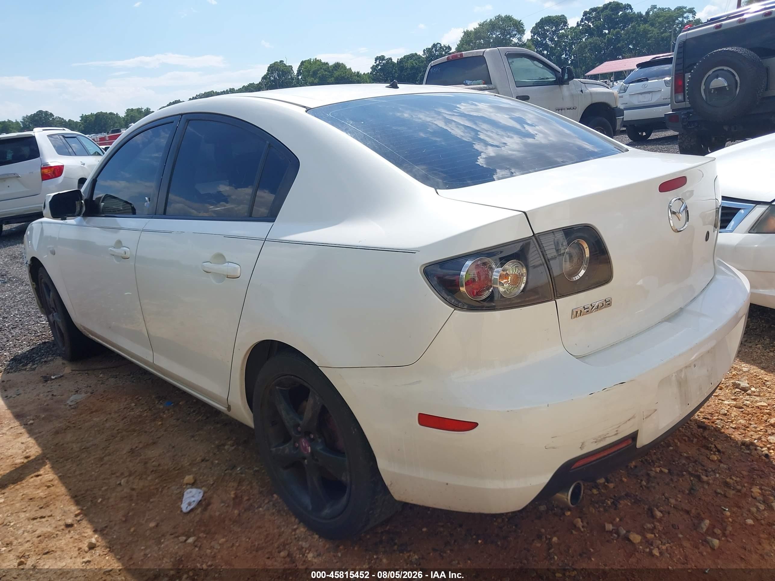 2008 Mazda Mazda3 S Sport White vin: JM1BK323181824672
