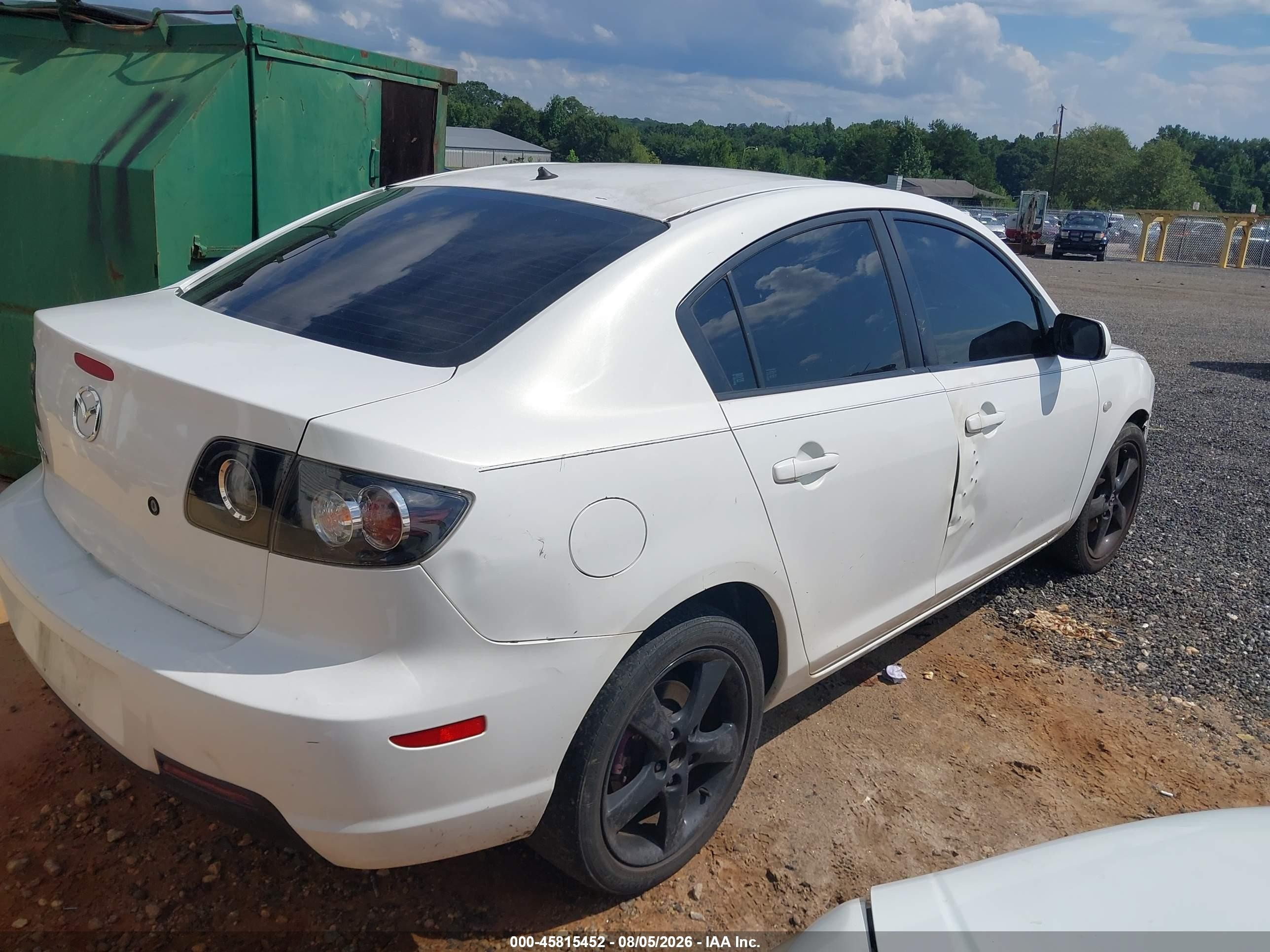 2008 Mazda Mazda3 S Sport White vin: JM1BK323181824672