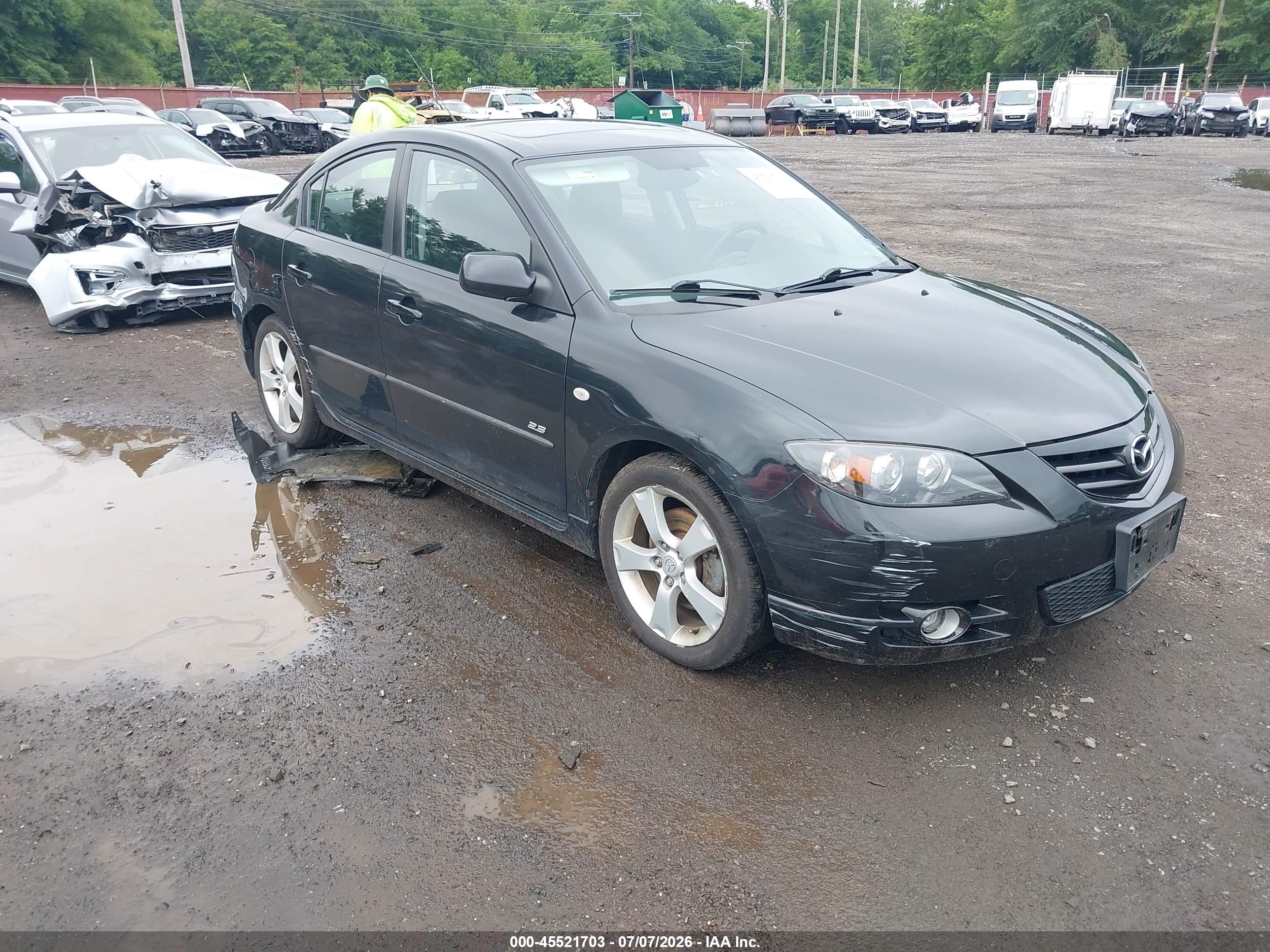 2005 Mazda Mazda3 S Black vin: JM1BK323251218812