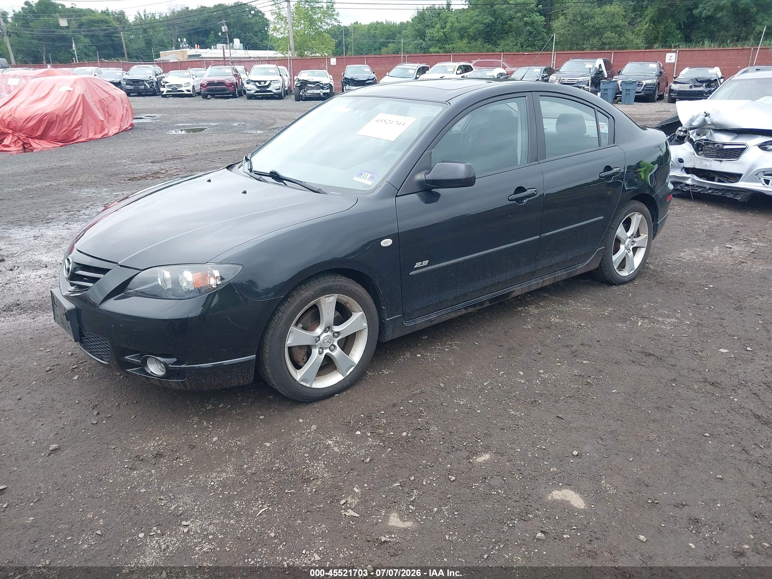 2005 Mazda Mazda3 S Black vin: JM1BK323251218812