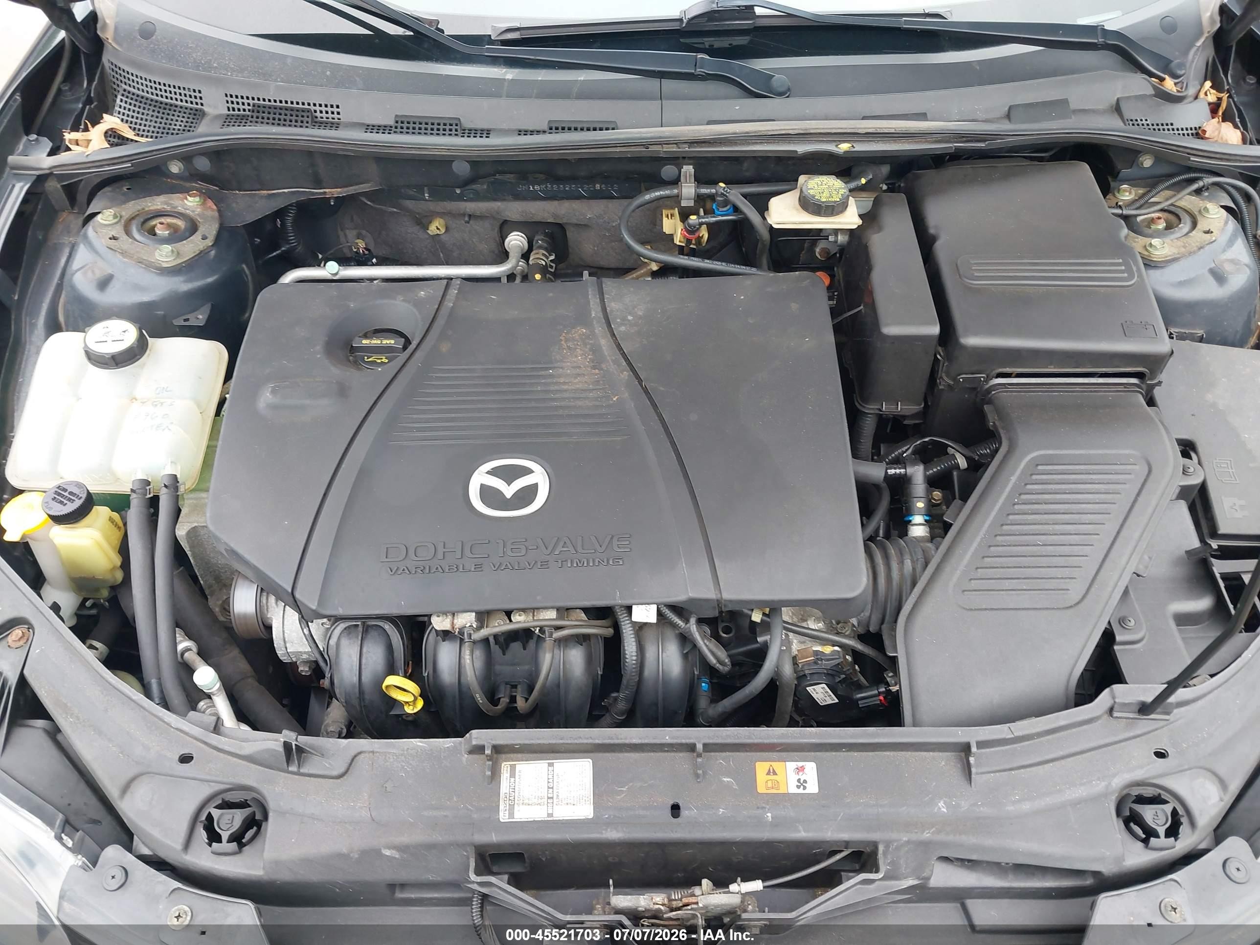 2005 Mazda Mazda3 S Black vin: JM1BK323251218812
