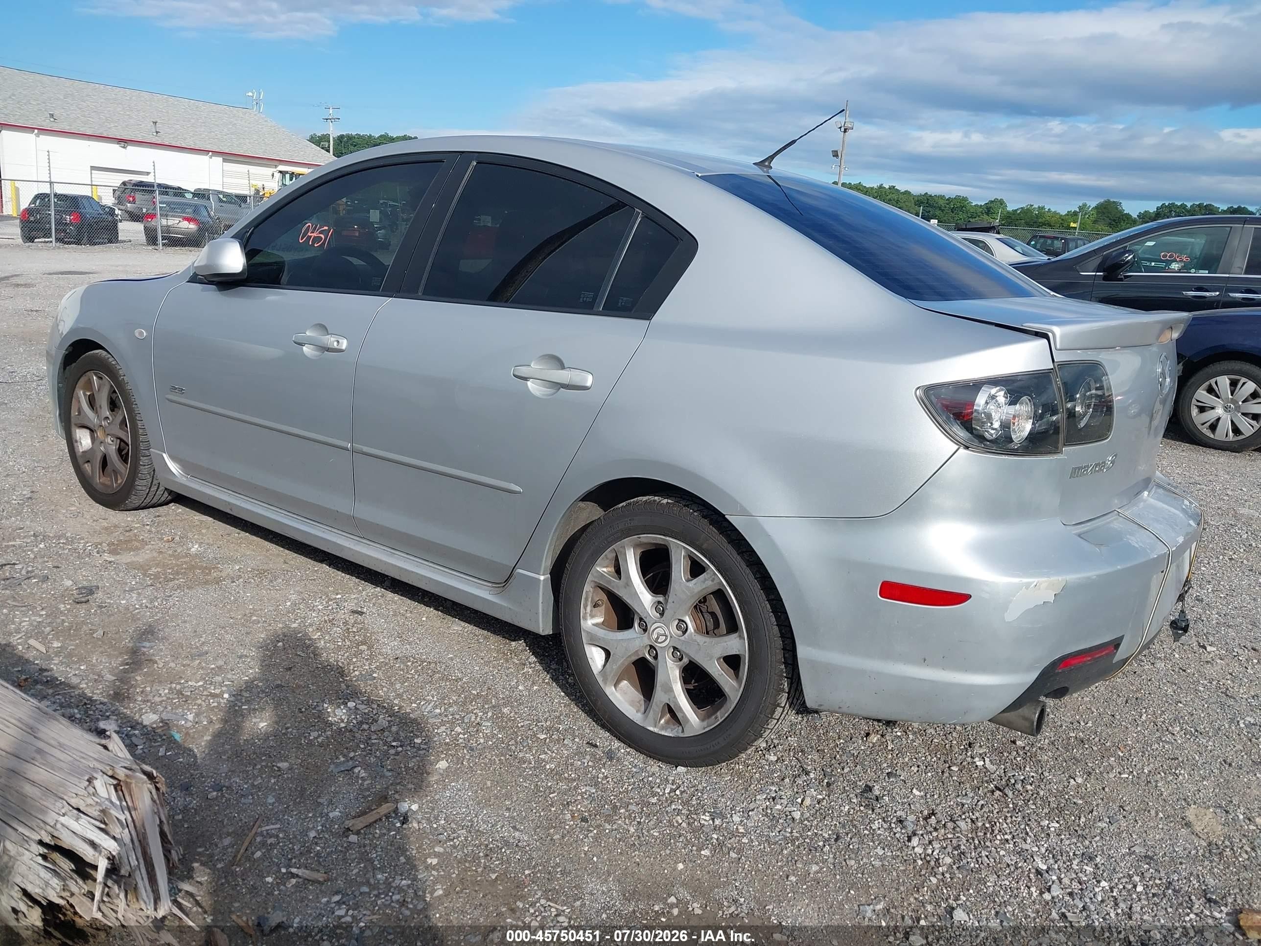 2007 Mazda Mazda3 S Grand Touring Silver vin: JM1BK323271703468