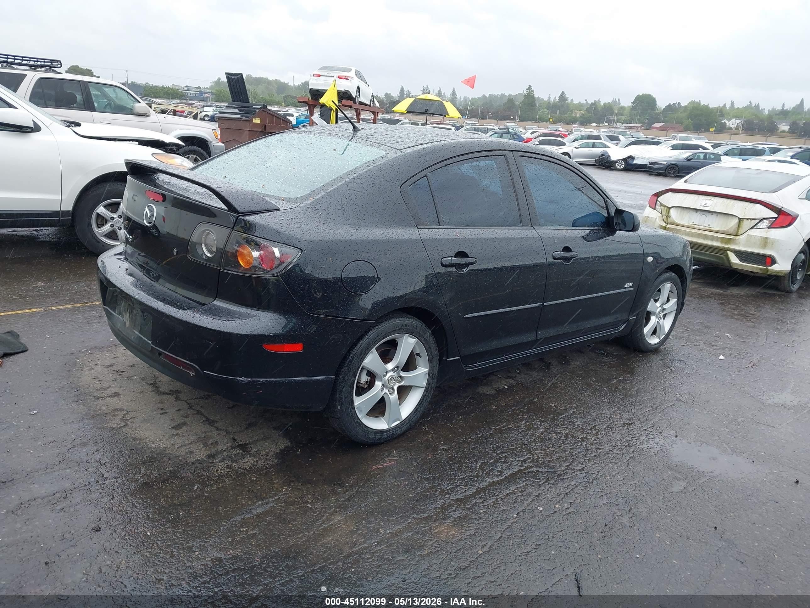 2006 Mazda Mazda3 S Touring Black vin: JM1BK323361525746