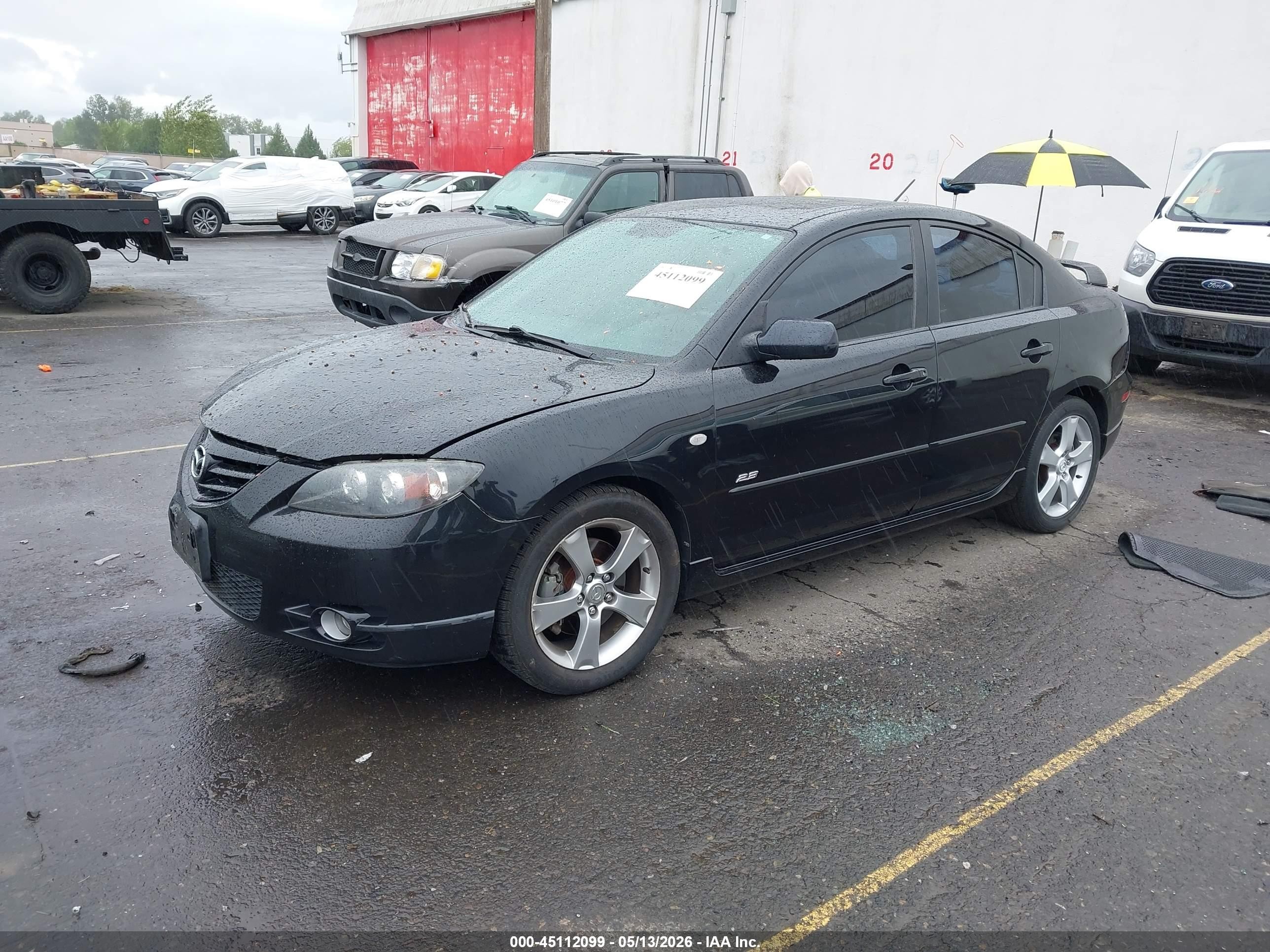 2006 Mazda Mazda3 S Touring Black vin: JM1BK323361525746
