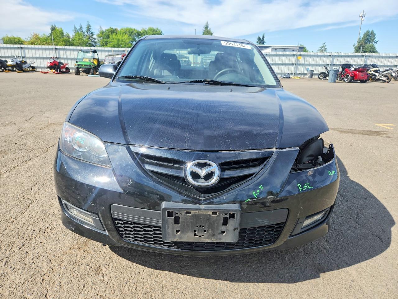 2007 Mazda 3 S Black vin: JM1BK323371637030