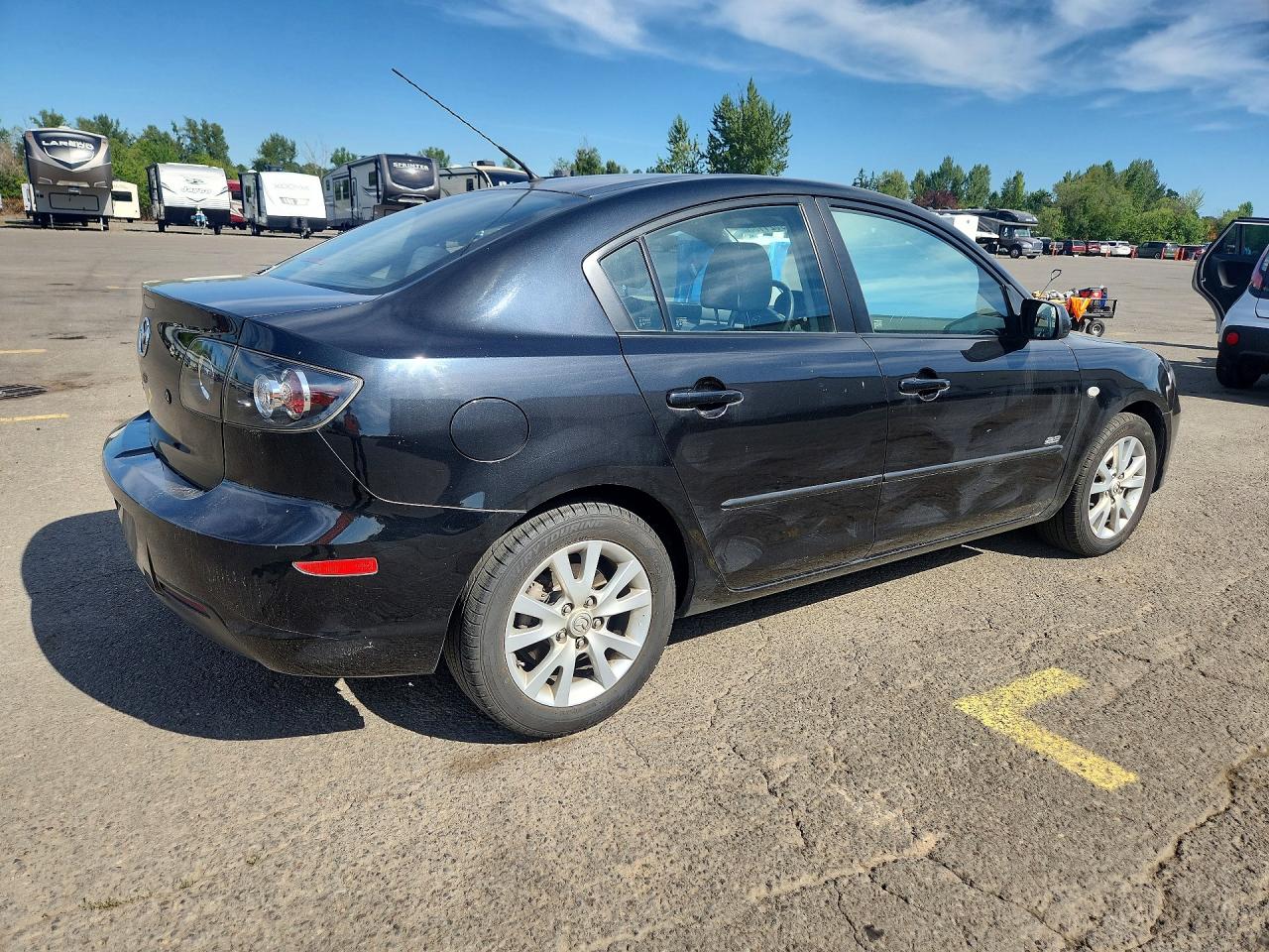2007 Mazda 3 S Black vin: JM1BK323371637030