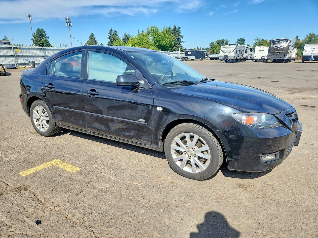2007 Mazda 3 S Black vin: JM1BK323371637030