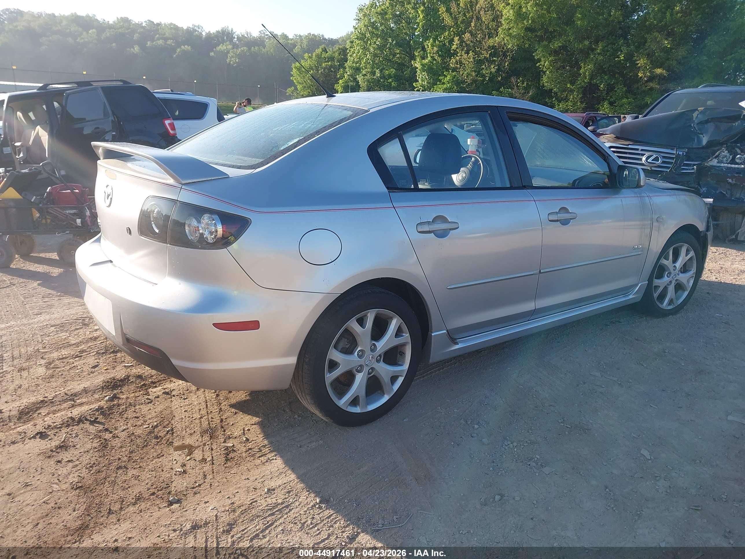 2007 Mazda Mazda3 S Grand Touring Silver vin: JM1BK323371653986