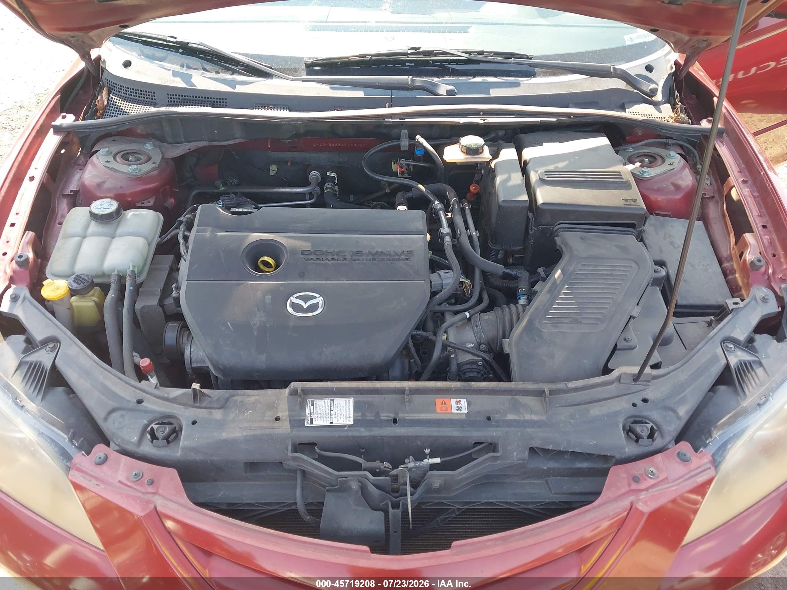 2008 Mazda Mazda3 S Grand Touring Красный vin: JM1BK323381150895