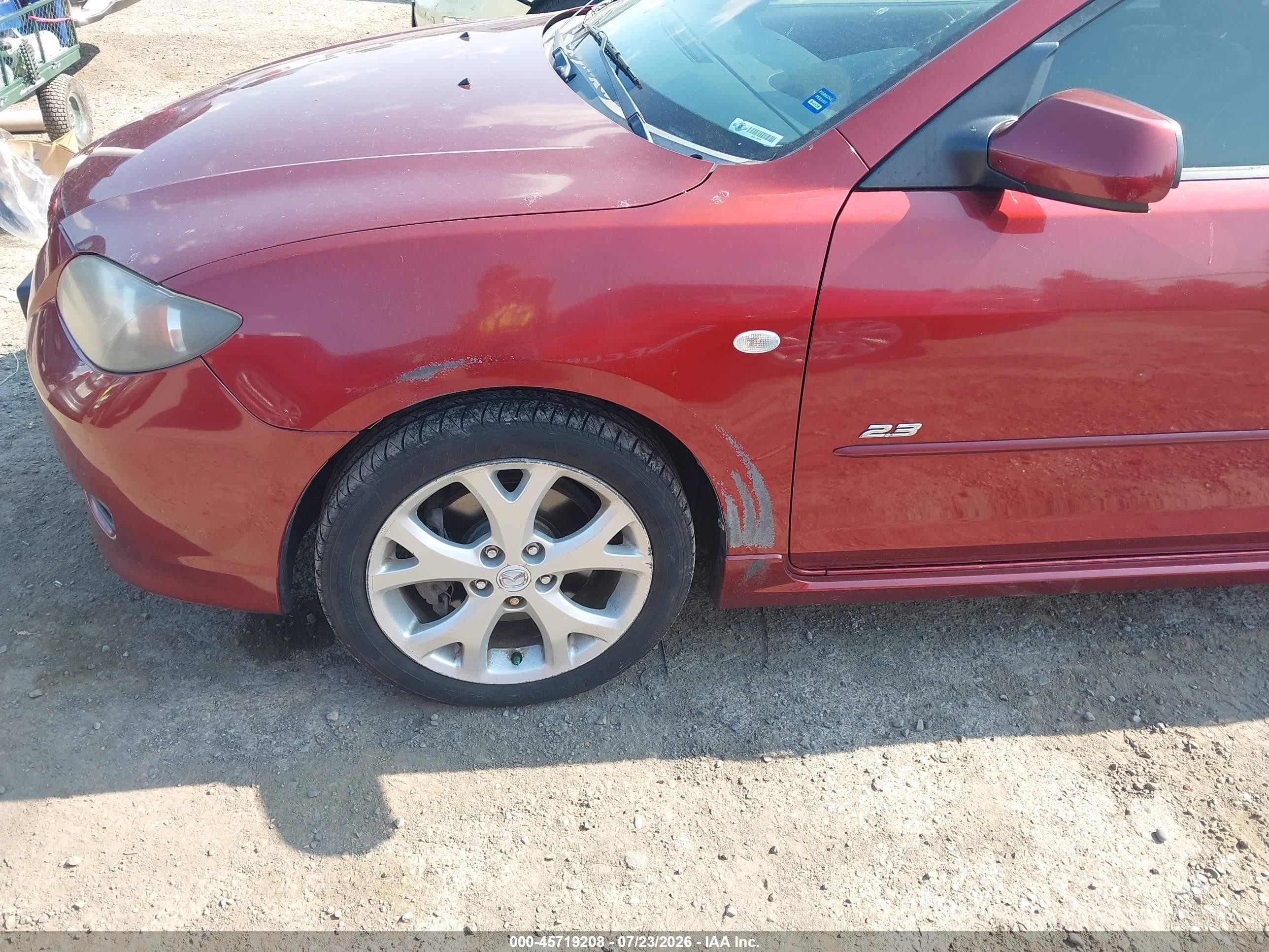 2008 Mazda Mazda3 S Grand Touring Красный vin: JM1BK323381150895