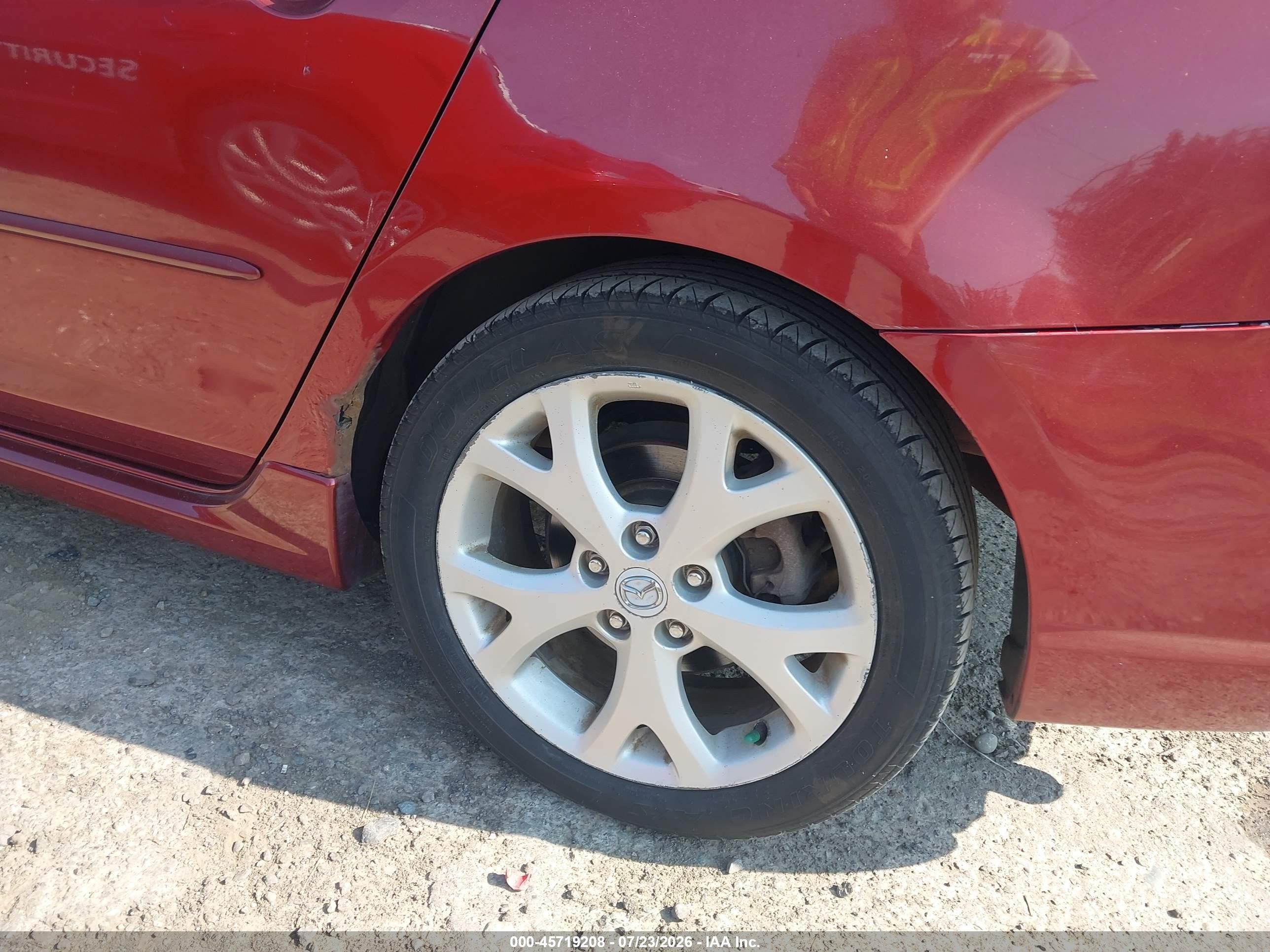 2008 Mazda Mazda3 S Grand Touring Красный vin: JM1BK323381150895